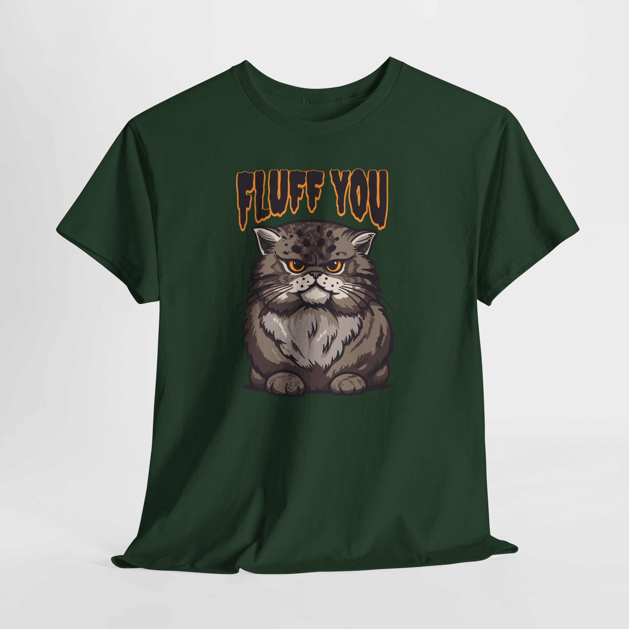 Fluff You Katzen T-Shirt – Lustige Grumpy Cat Illustration für Katzenliebhaber