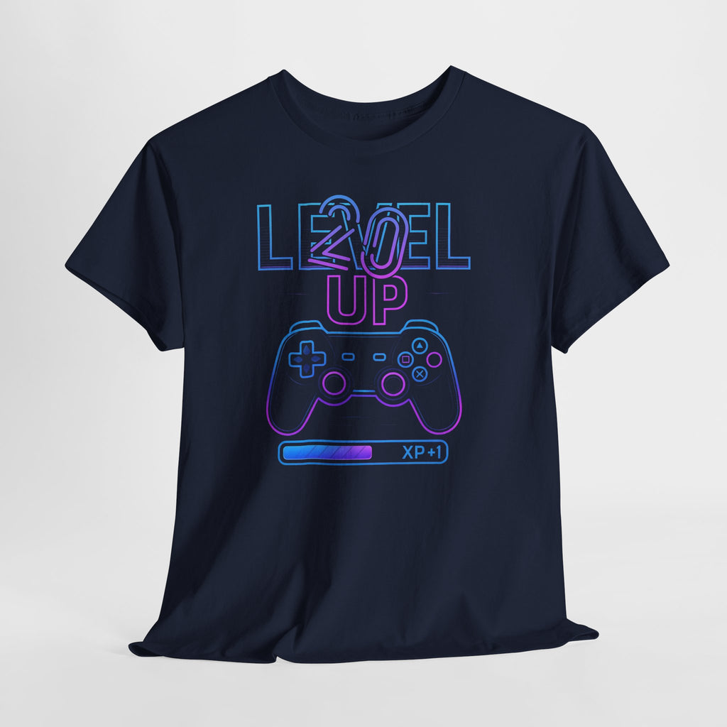 Gamer 20th Birthday Shirt – Level 20 Unlocked – Neon Gaming Geschenk zum 20. Geburtstag – Zocker T-Shirt Retro Cyberpunk