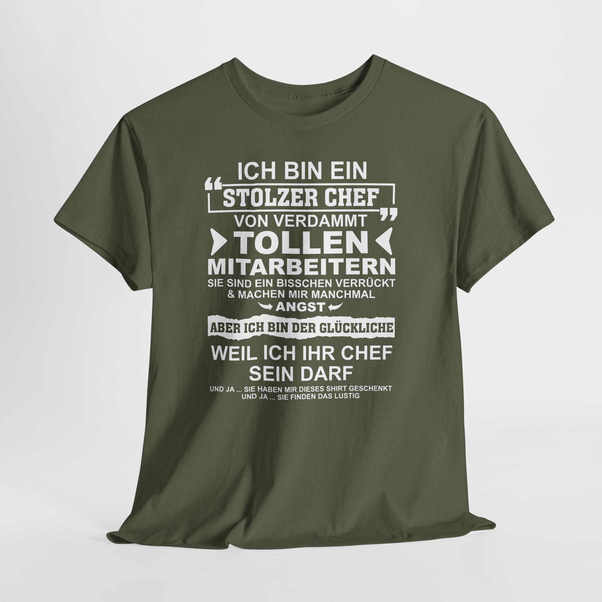 Lustiges Chef T-Shirt – Geschenk von verrückten Mitarbeitern