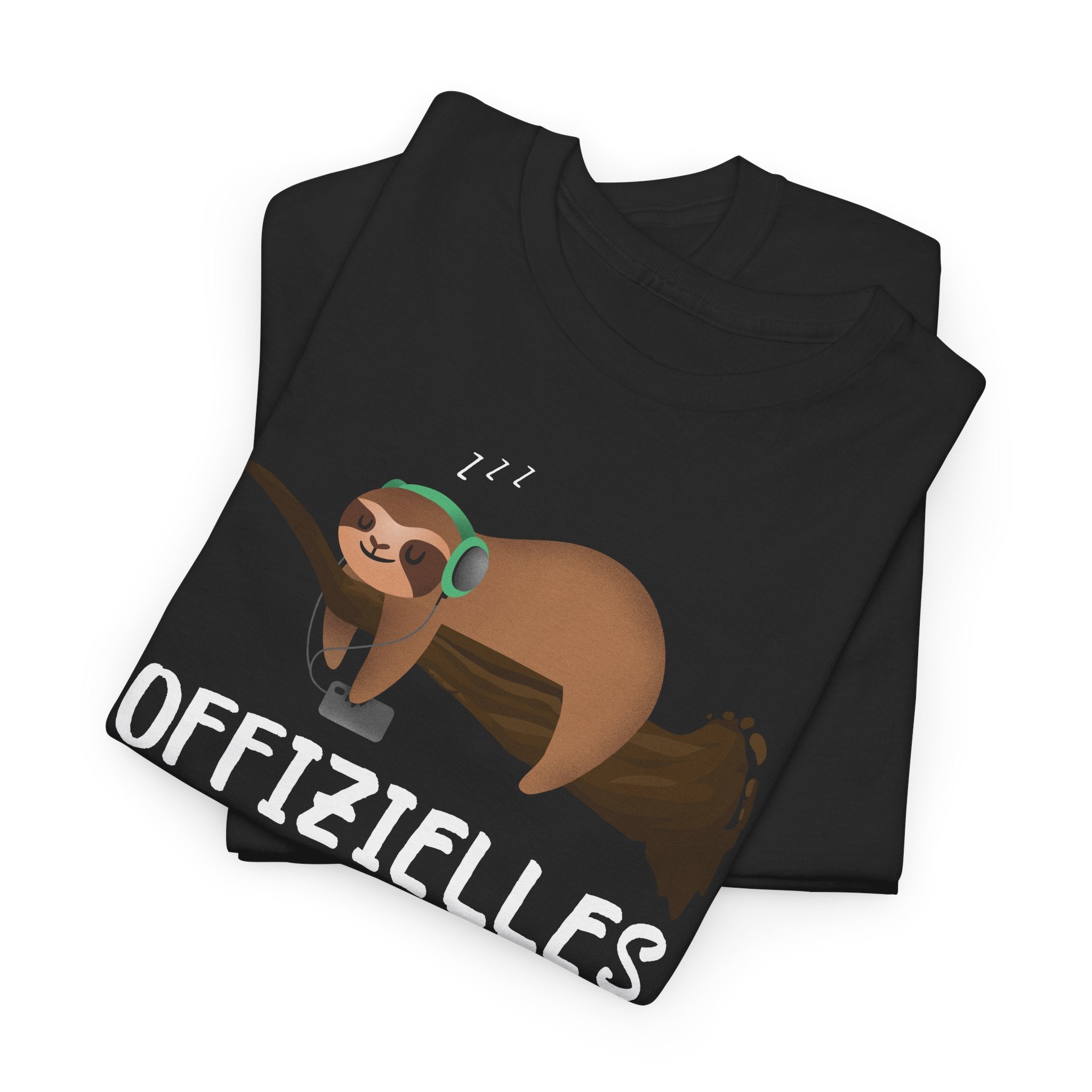 Offizielles Schlafshirt – Lustiges Faultier T-Shirt für Schlafmützen