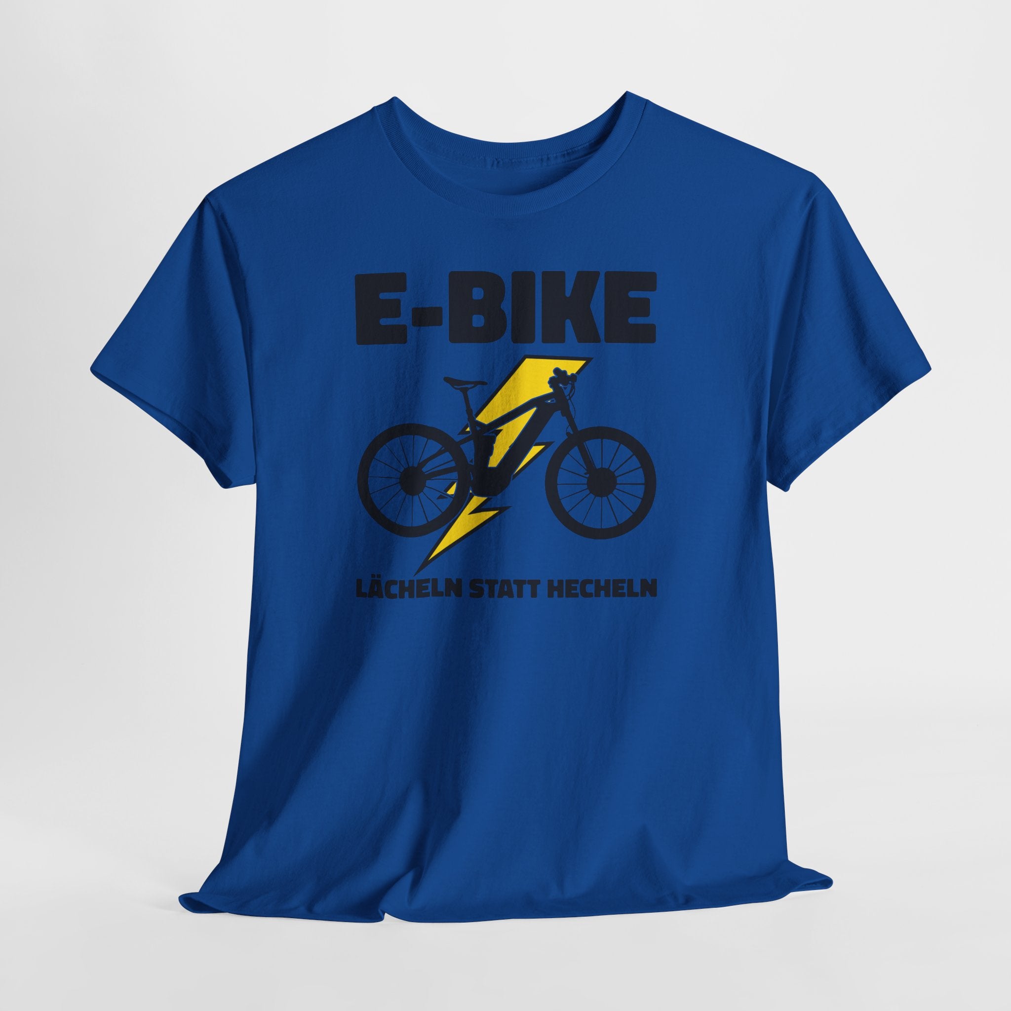E-Bike Shirt – Lächeln statt Hecheln | Lustiges E-Bike Fahrer Shirt