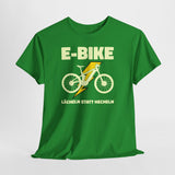 E-Bike Shirt – Lächeln statt Hecheln | Lustiges E-Bike Fahrer Shirt