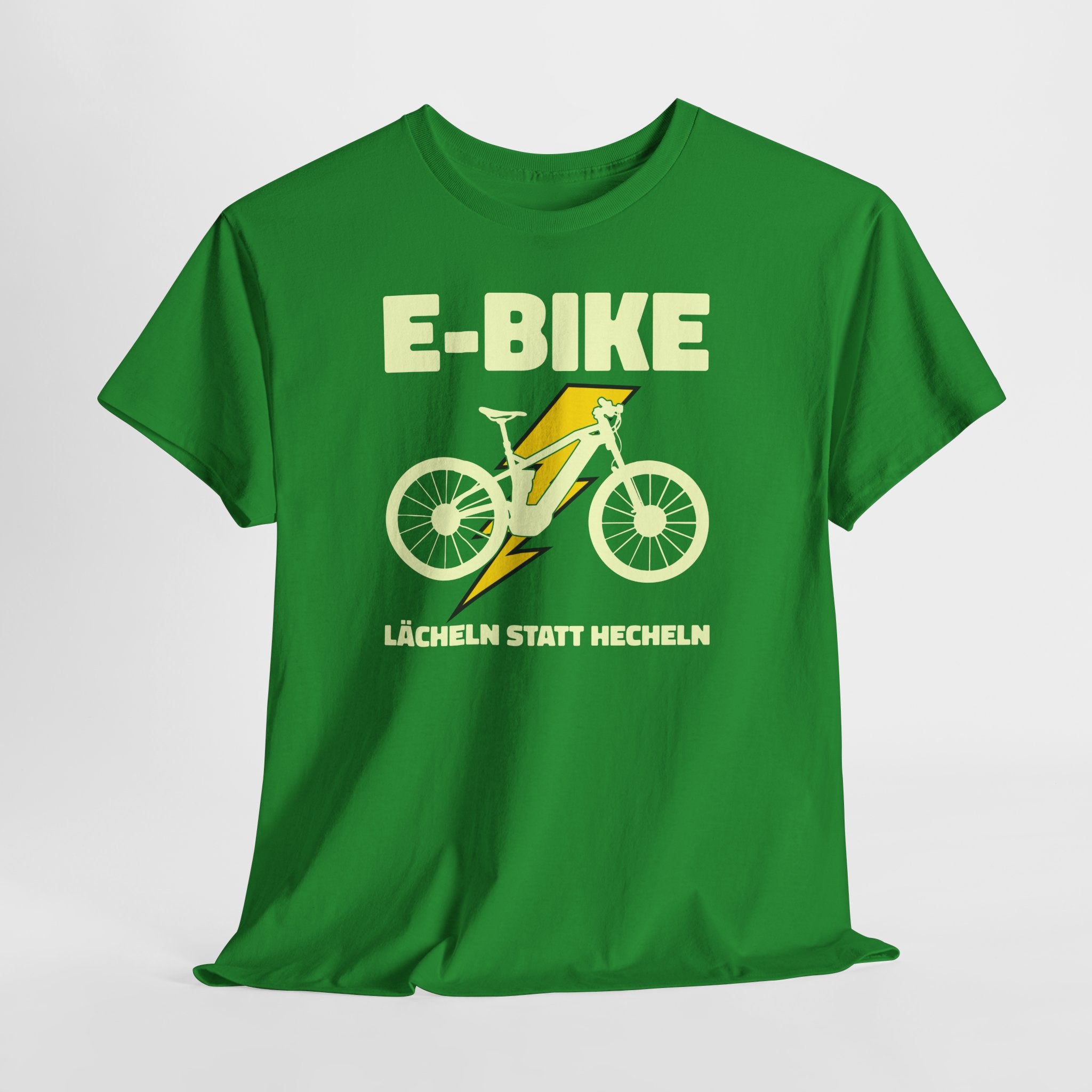 E-Bike Shirt – Lächeln statt Hecheln | Lustiges E-Bike Fahrer Shirt