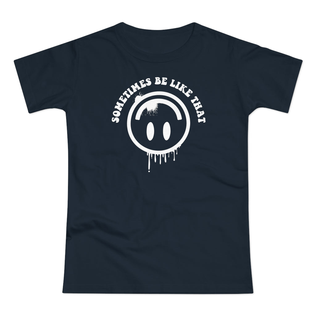 Grunge Smiley Shirt – Sometimes Be Like That Print