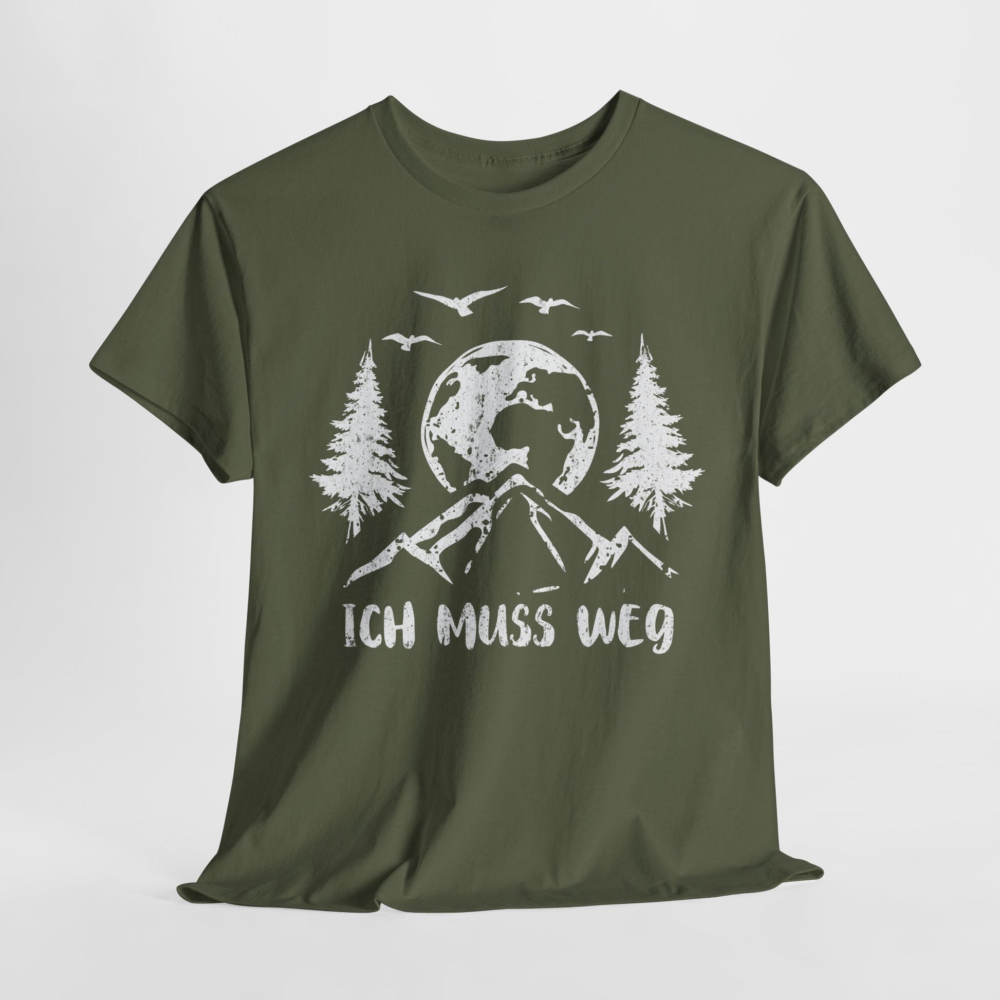 Bergmensch Berge Wandern Natur Shirt Ich Muss Weg Lustiges Geschenk T-Shirt