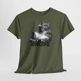 Nope Cat Shirt – Grumpy Katze mit Mittelfinger | Lustiges Katzenmotiv