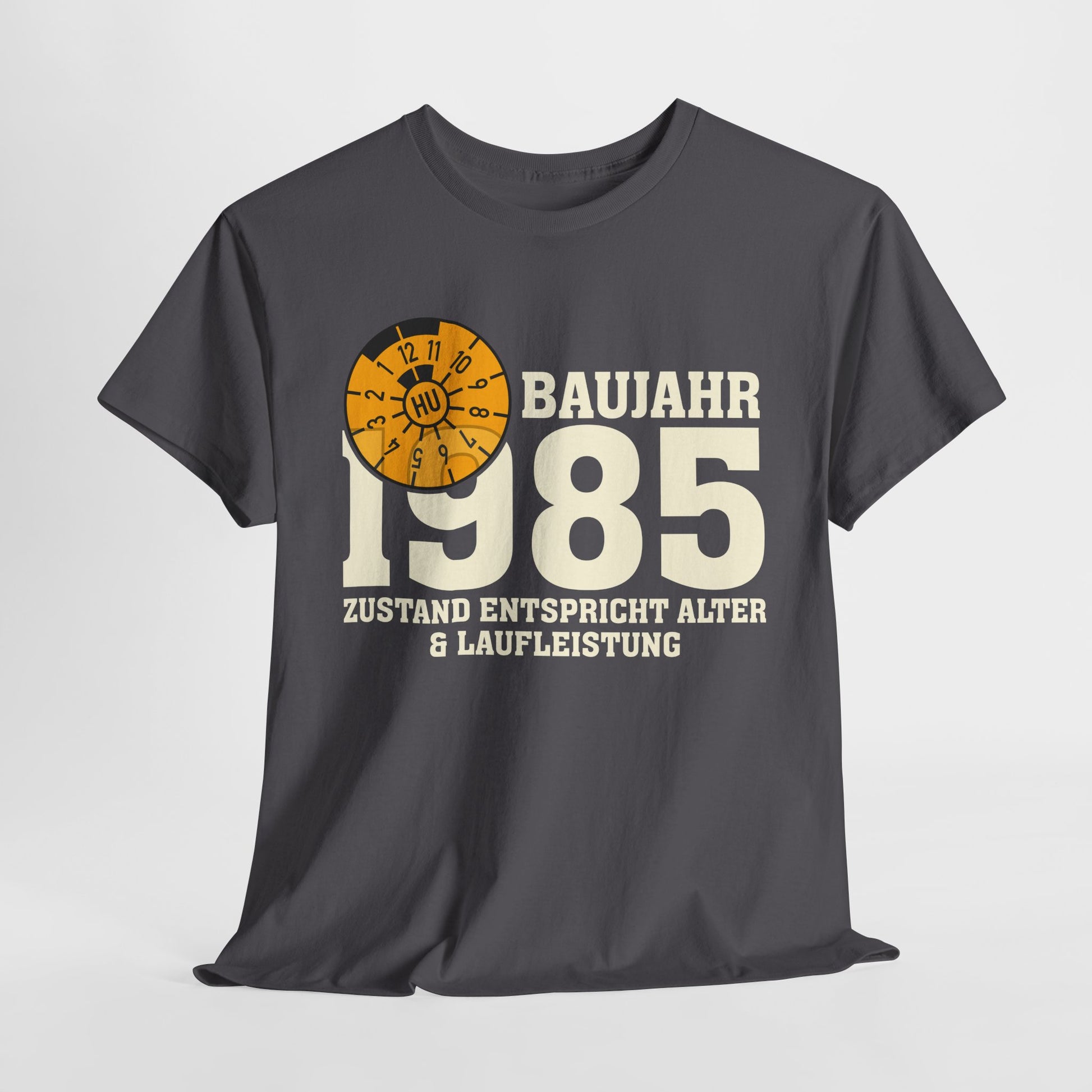 40. Geburtstag TÜV Plakette Baujahr 1985 Zustand entspricht Alter und Laufleistung Lustiges Geschenk T-Shirt