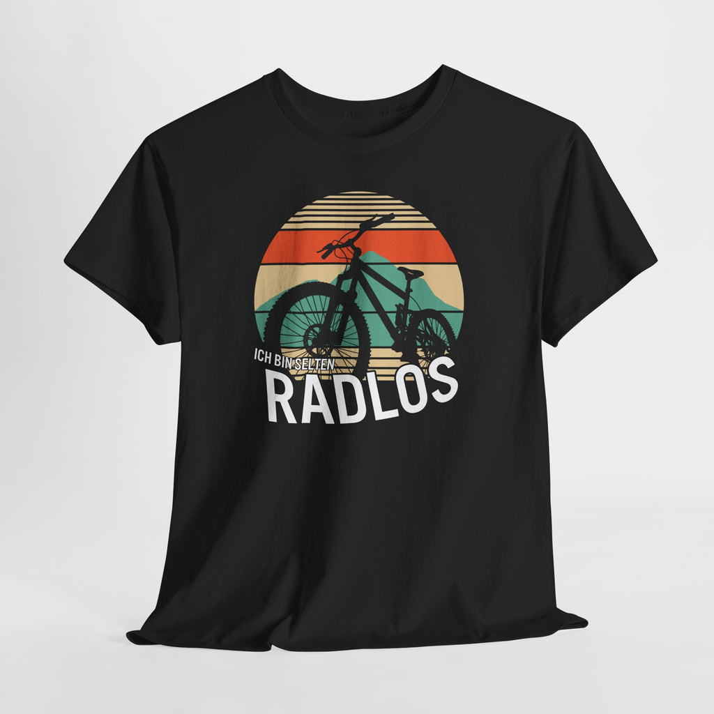 Ich bin selten radlos – Mountainbike Retro T-Shirt für Biker