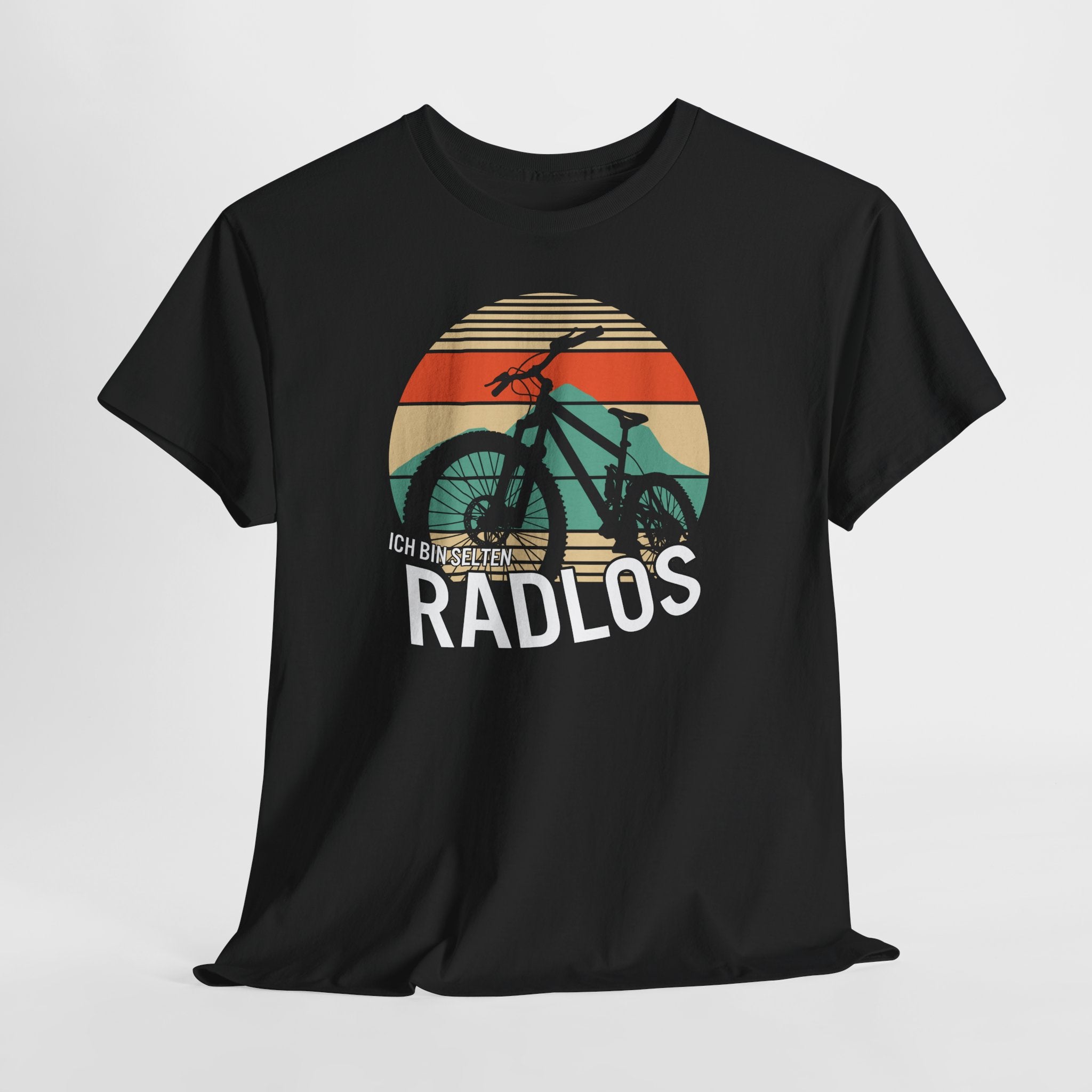 Ich bin selten radlos – Mountainbike Retro T-Shirt für Biker