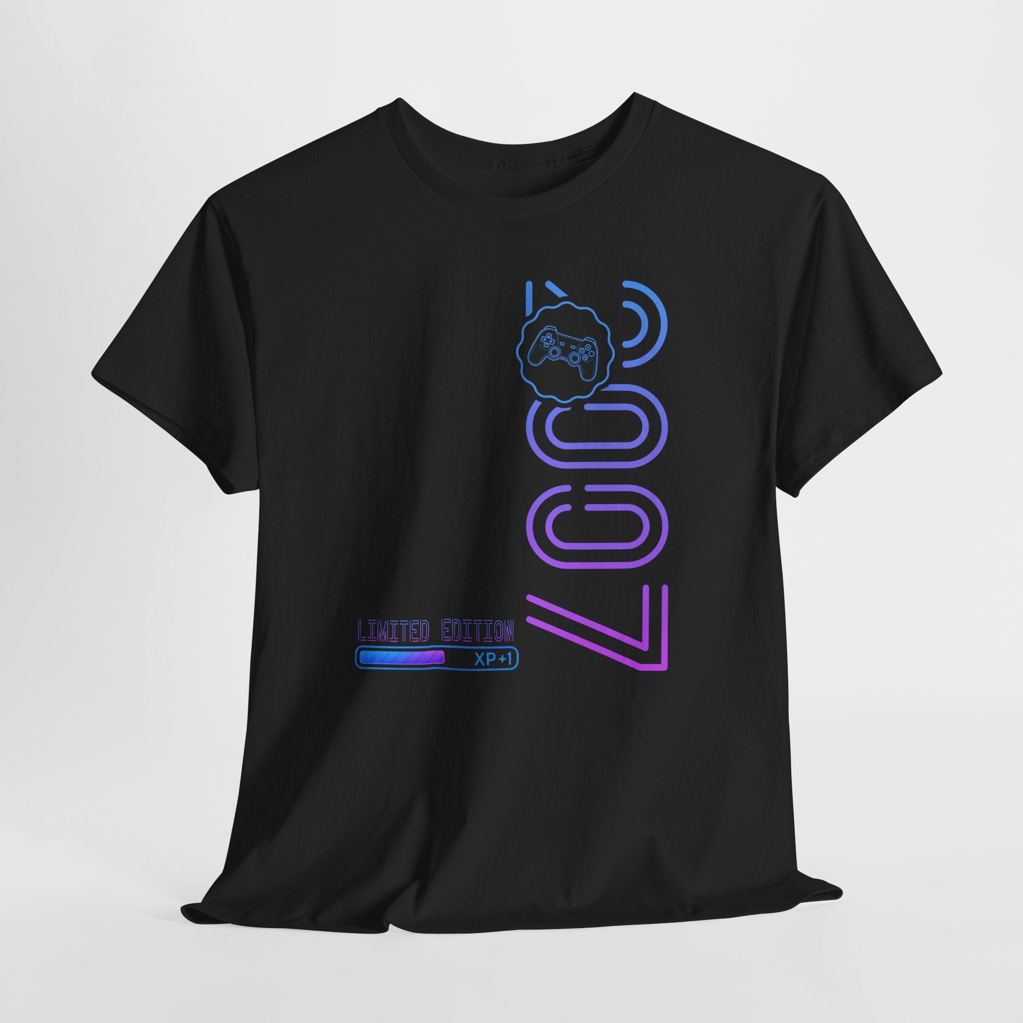 Gamer 2007 Shirt – Level 18 Unlocked – Neon Gaming Geschenk zum 18. Geburtstag – Zocker T-Shirt Retro Cyberpunk