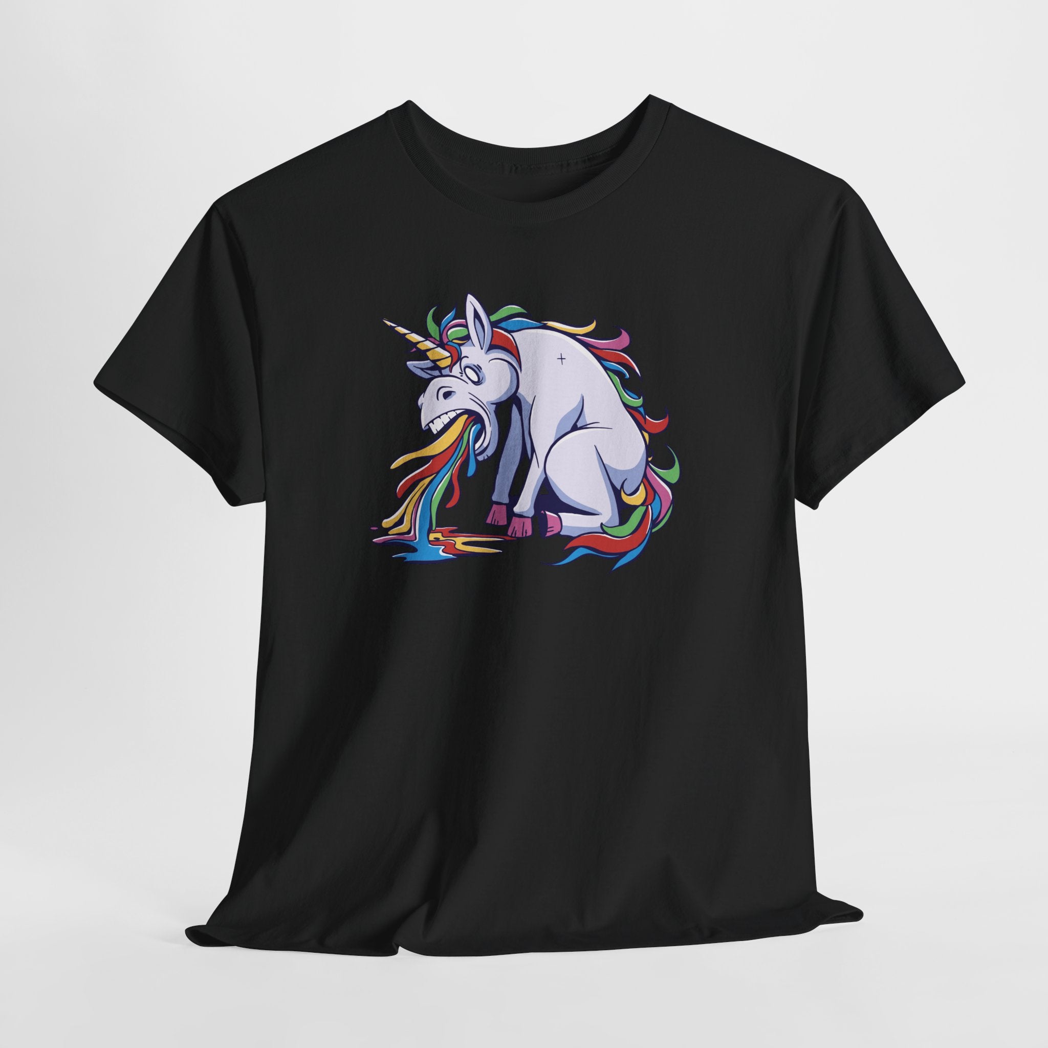 Kotzendes Einhorn Shirt – Lustiges Rainbow Vomit Einhorn – Buntes Fun Shirt