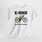E-Bike Shirt – Lächeln statt Hecheln | Lustiges E-Bike Fahrer Shirt