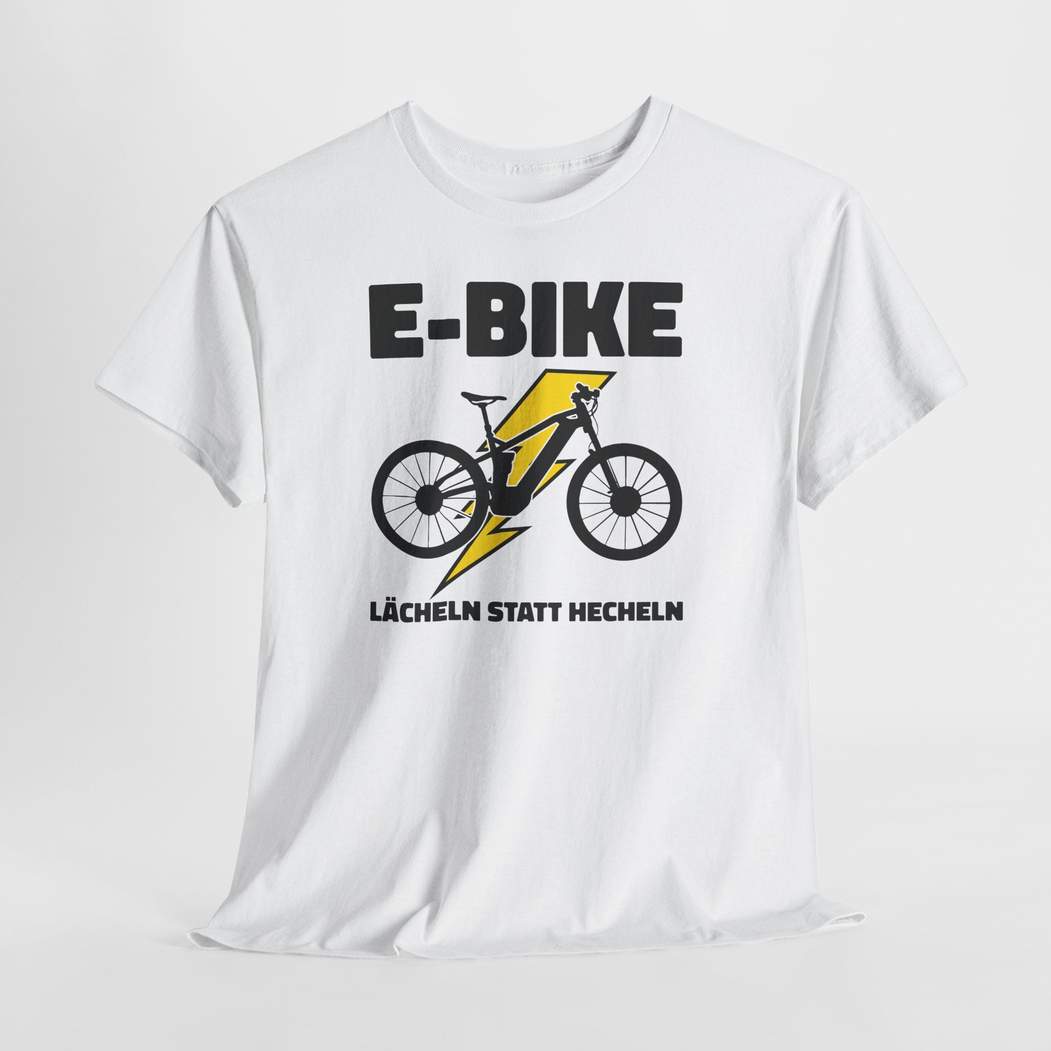 E-Bike Shirt – Lächeln statt Hecheln | Lustiges E-Bike Fahrer Shirt