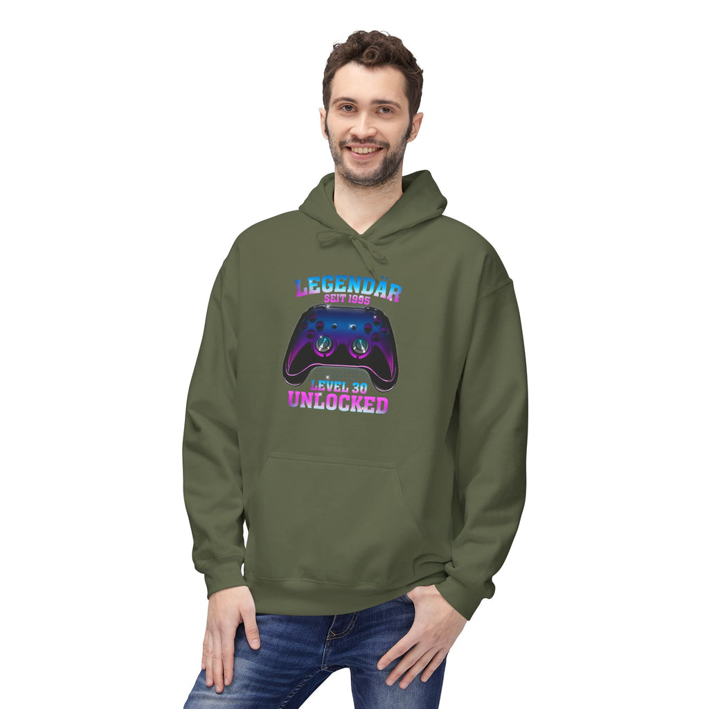 30 Geburtstag - LEVEL 30 Unlocked - Gamer Geschenk Hoodie