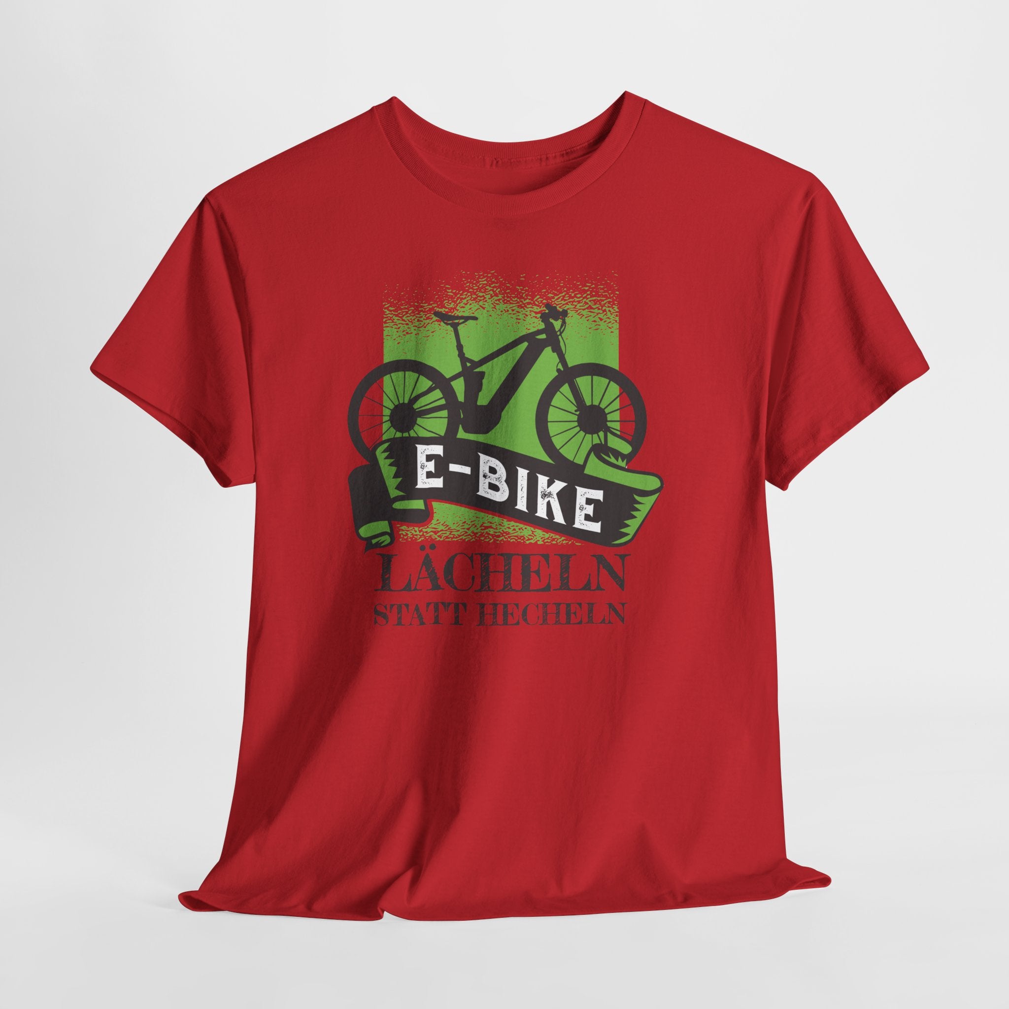 E-Bike Shirt – Lächeln statt Hecheln | Lustiges E-MTB Motiv