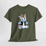 Badass Einhorn Shirt – Freches Unicorn mit Doppelmittelfinger