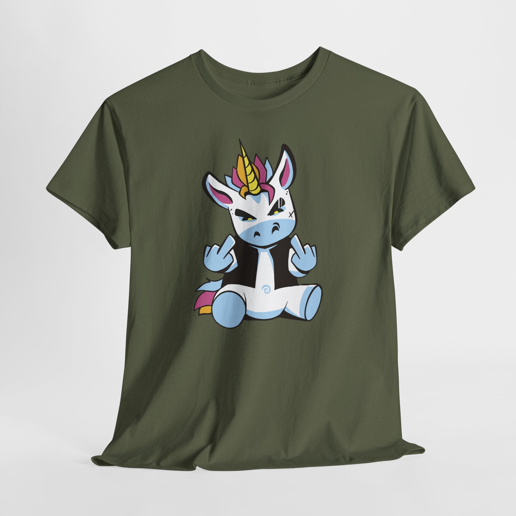 Badass Einhorn Shirt – Freches Unicorn mit Doppelmittelfinger