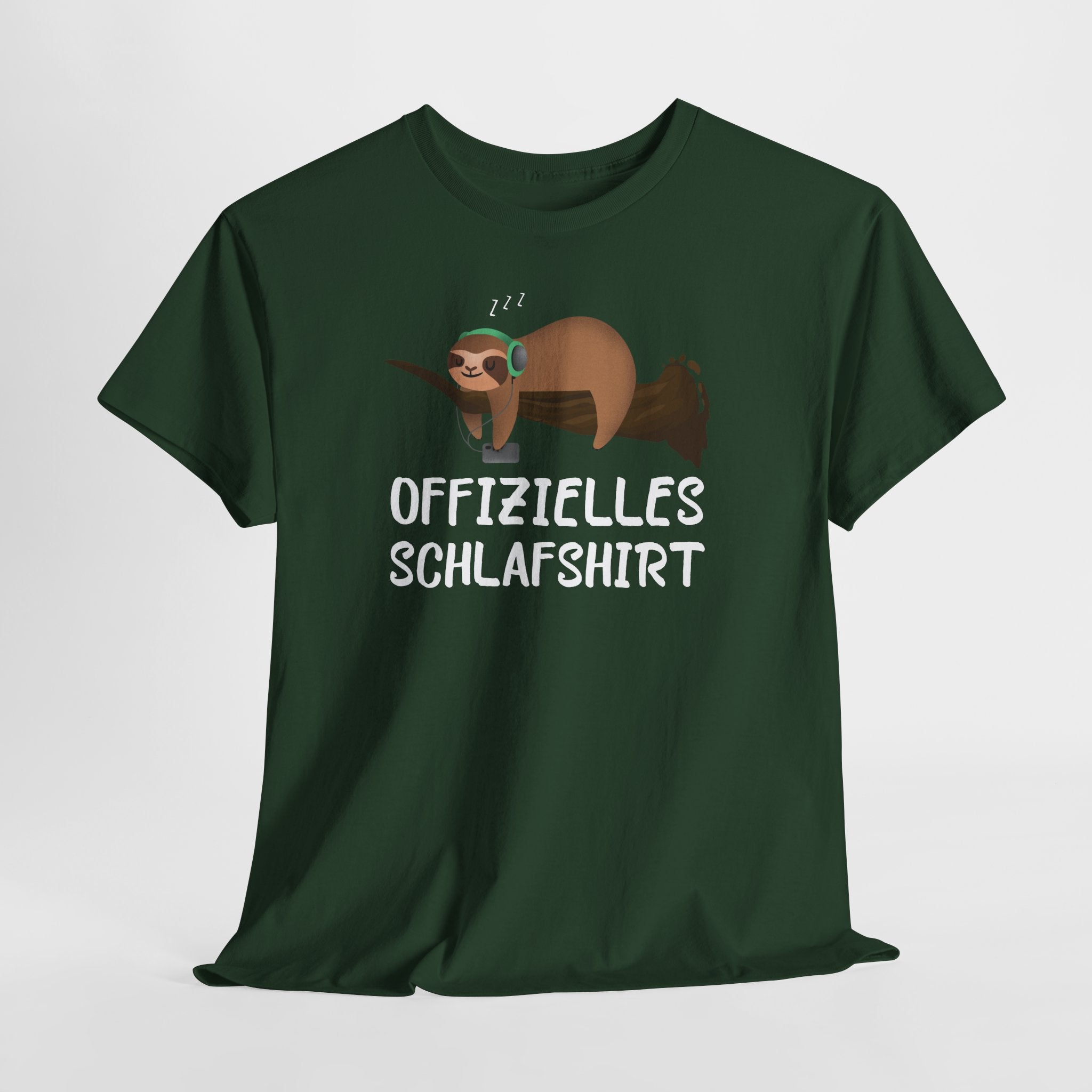 Offizielles Schlafshirt – Lustiges Faultier T-Shirt für Schlafmützen