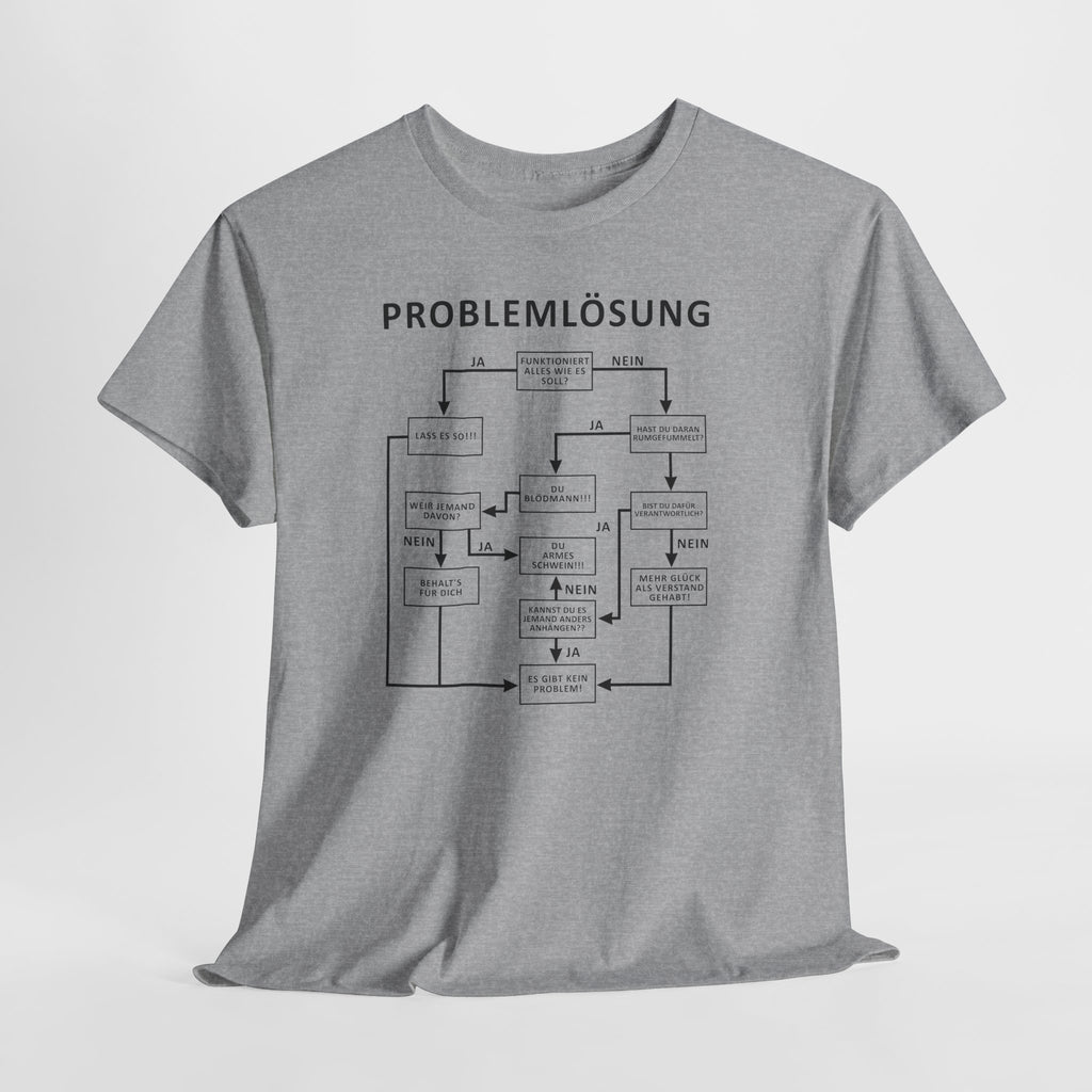 Problemlösung Shirt – Lustiges Flowchart T-Shirt für Männer & Frauen