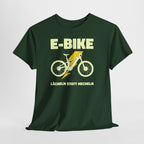 E-Bike Shirt – Lächeln statt Hecheln | Lustiges E-Bike Fahrer Shirt
