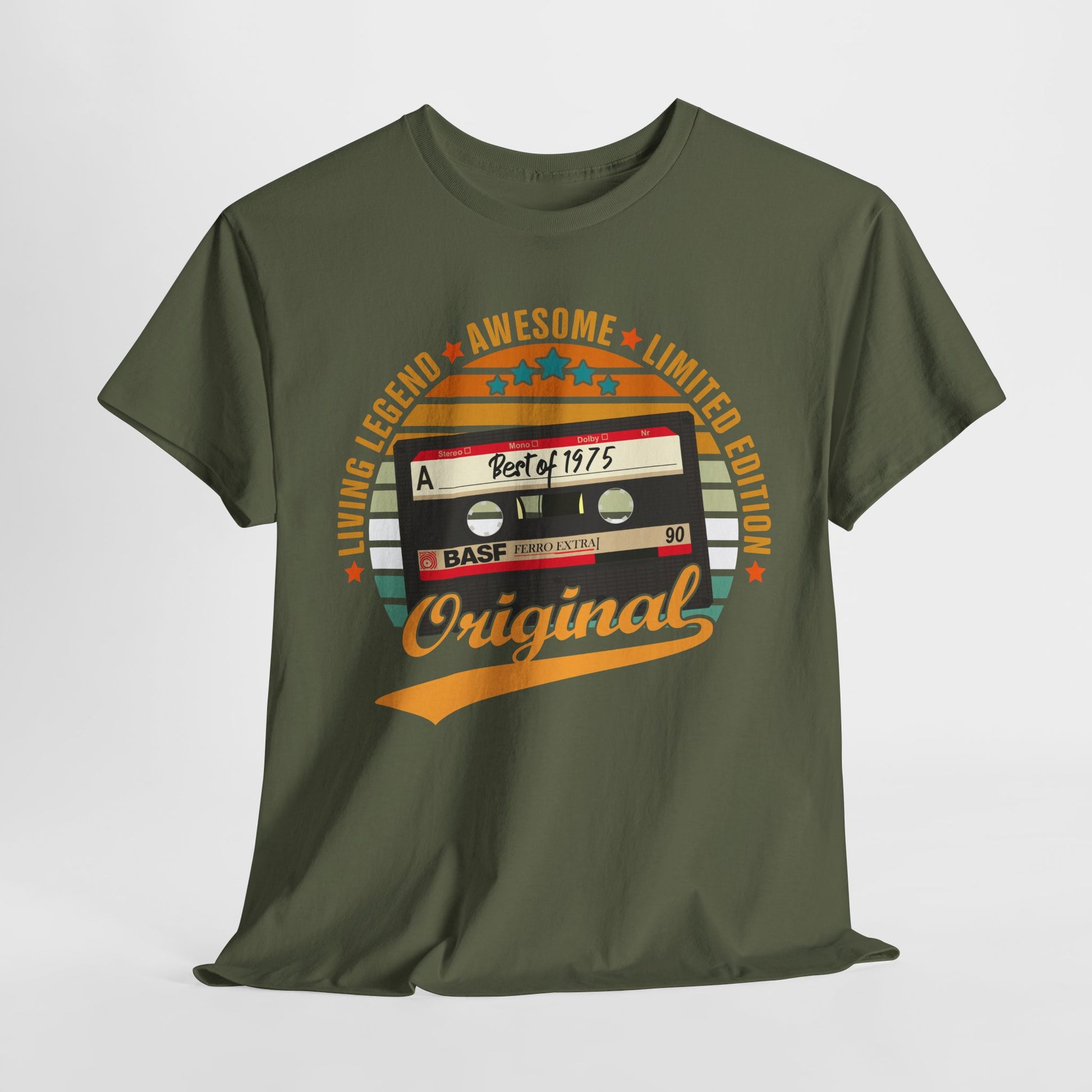 50.Geburtstag Original Limited Edition Retro Kassette Best Of 1975 Geschenk T-Shirt