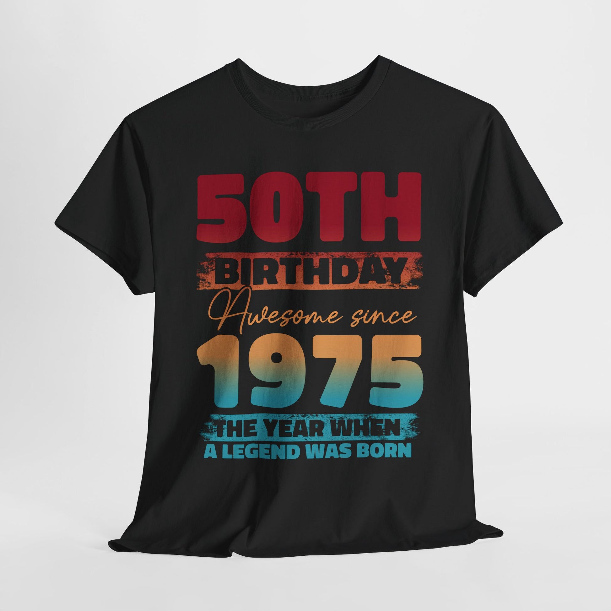 50. Geburtstag Vintage Retro Limited Edition Geboren 1975 Legend Was Born Geschenk T-Shirt