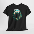 Papa Bear T-Shirt – Wilder Grizzly im Wald vor dem Vollmond