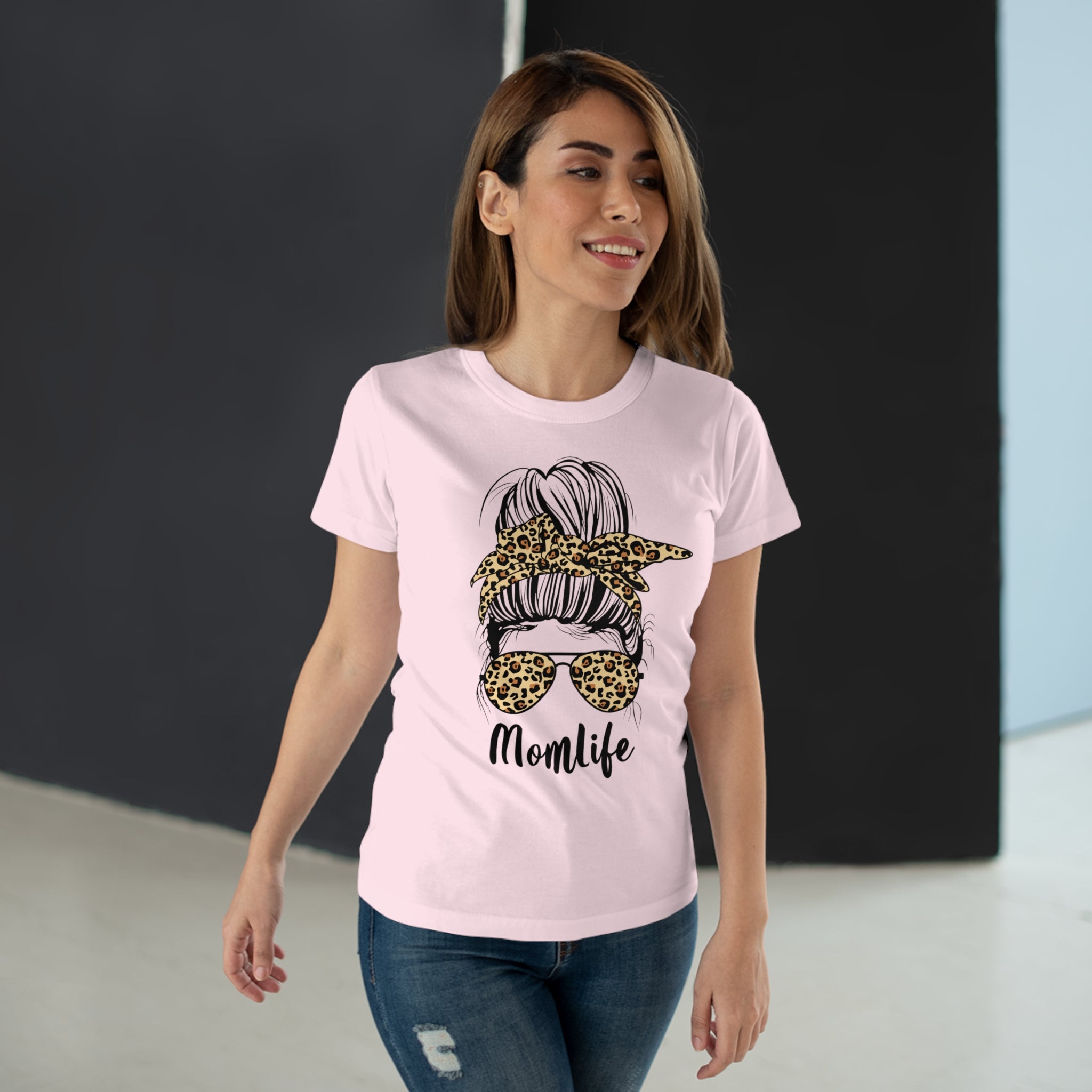 Mom Life Messy Bun - Mutter Mama Frauen Premium T-Shirt