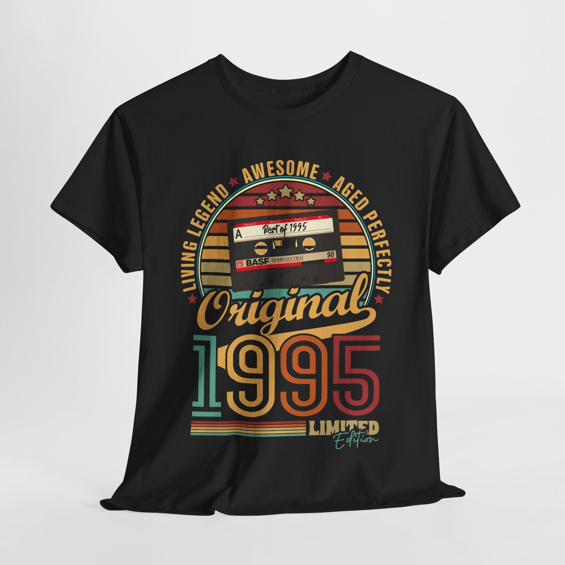 30. Geburtstag Geboren 1995 Retro Kassette Limited Edition Geschenk T-Shirt