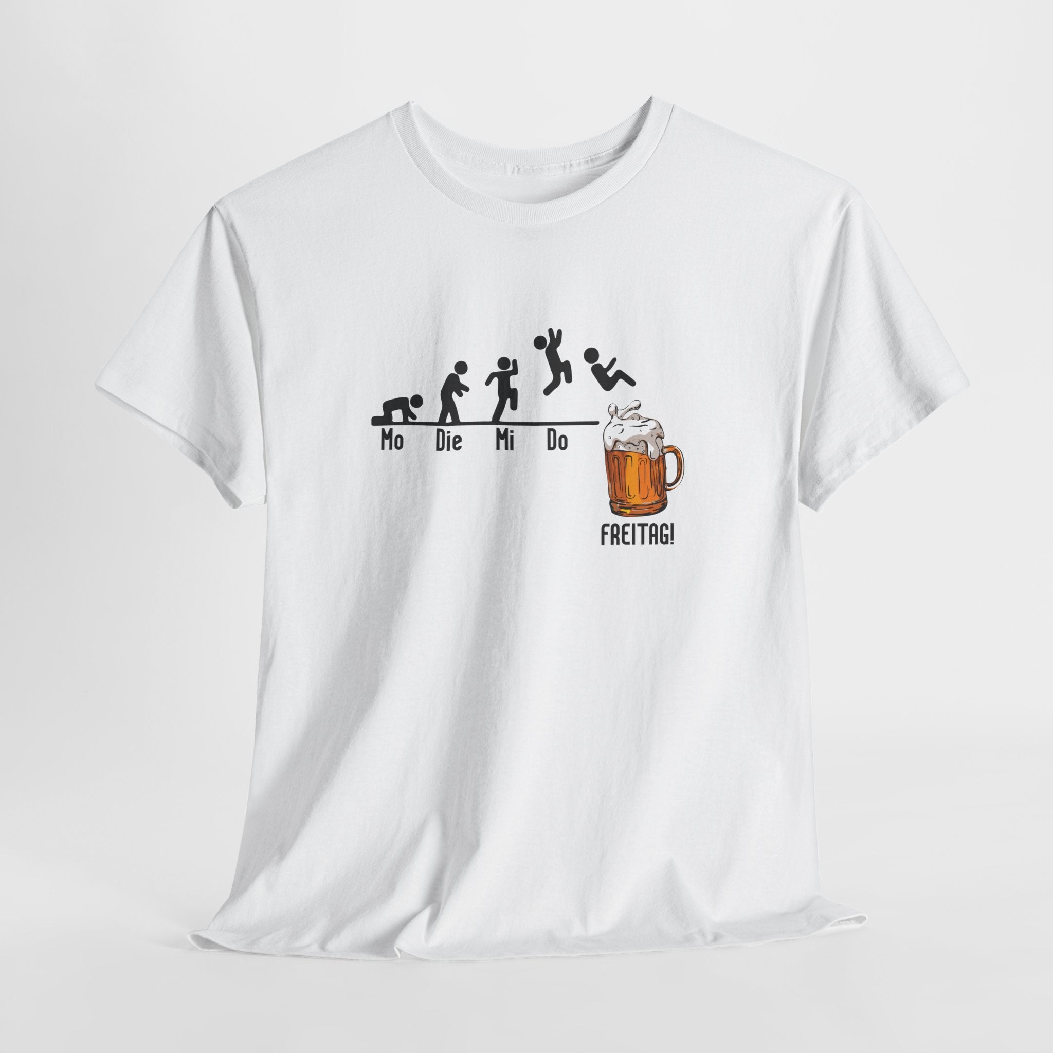 Wochentage Bis endlich Freitag - Lustiges Bier T-Shirt