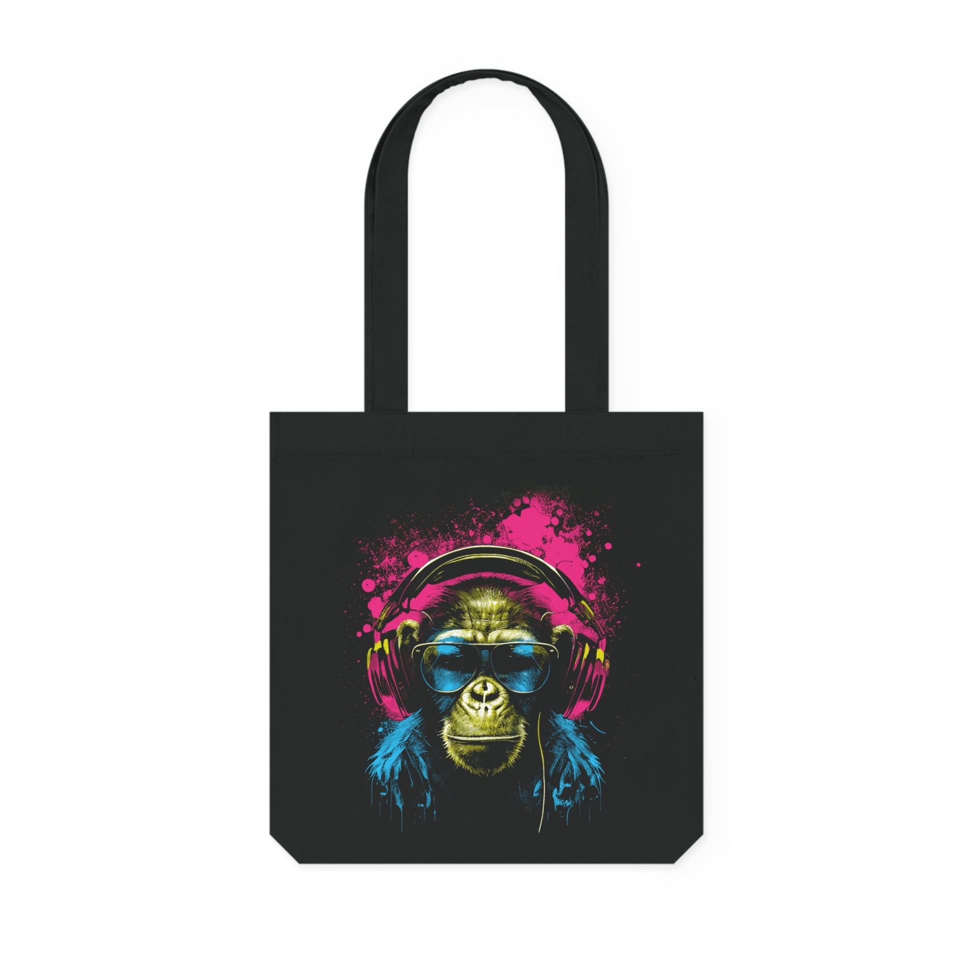 Lustiger DJ Affe - Tragetasche aus Recycling