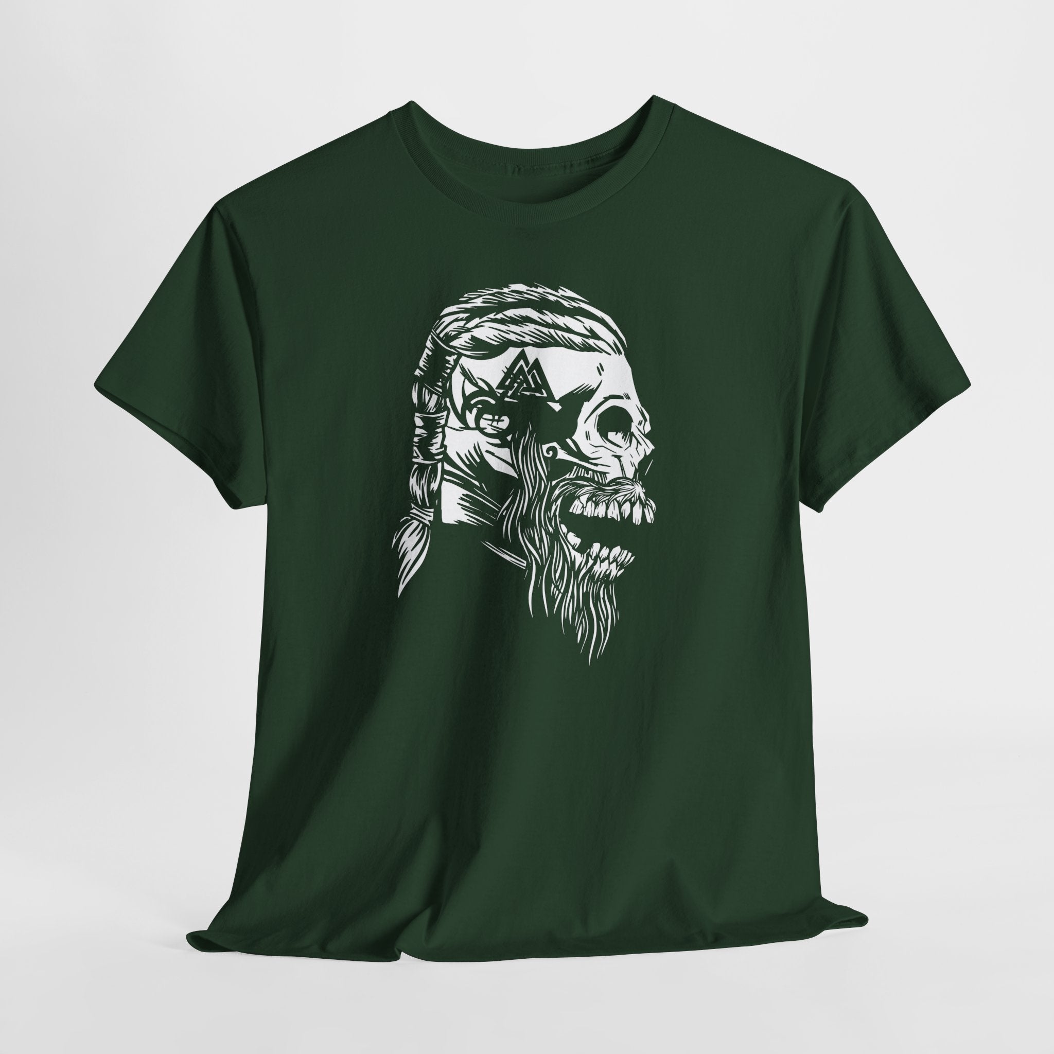 Nordic Viking Skull Shirt – Valknut Symbol – Wikinger Krieger T-Shirt