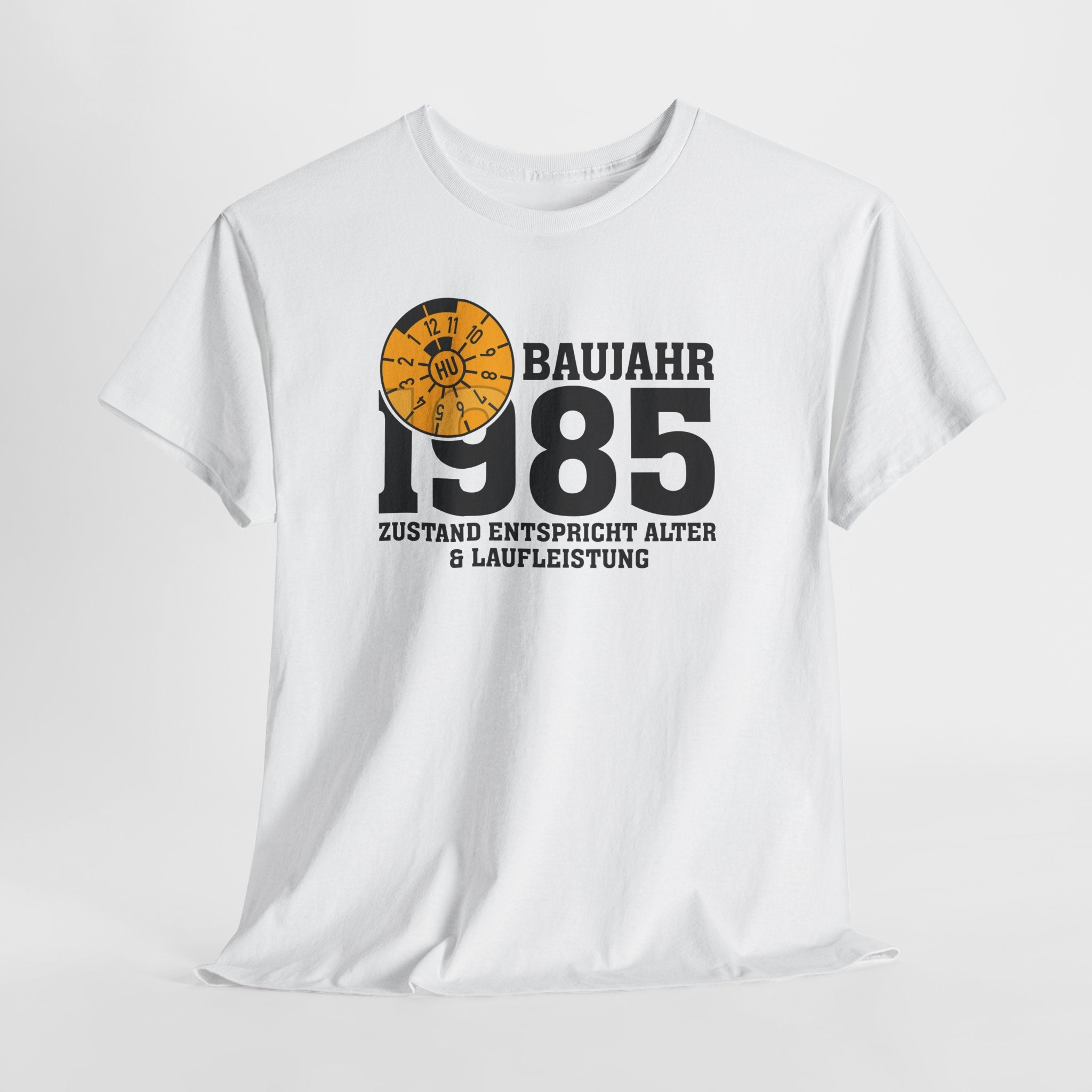 40. Geburtstag TÜV Plakette Baujahr 1985 Zustand entspricht Alter und Laufleistung Lustiges Geschenk T-Shirt