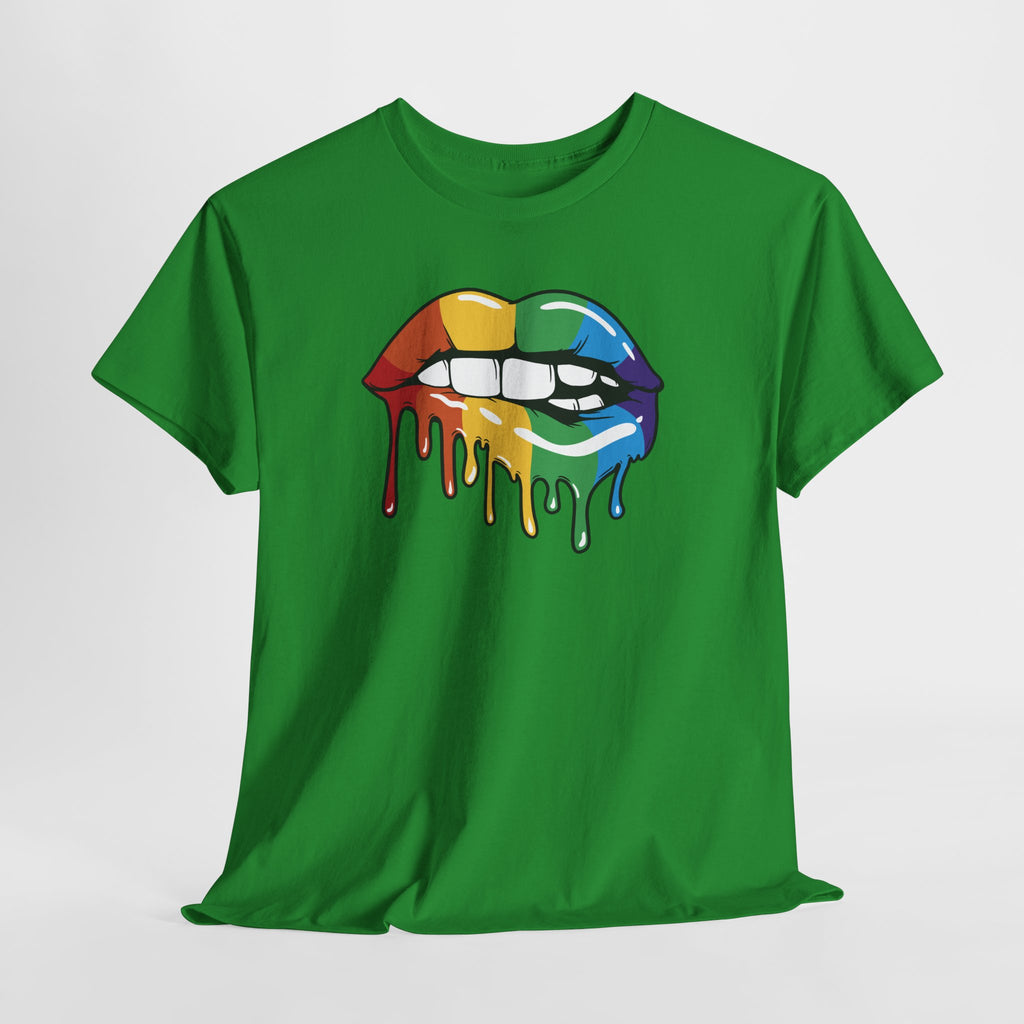 Rainbow Lips Shirt – Pride Lippen T-Shirt – LGBTQ+ Regenbogen Design
