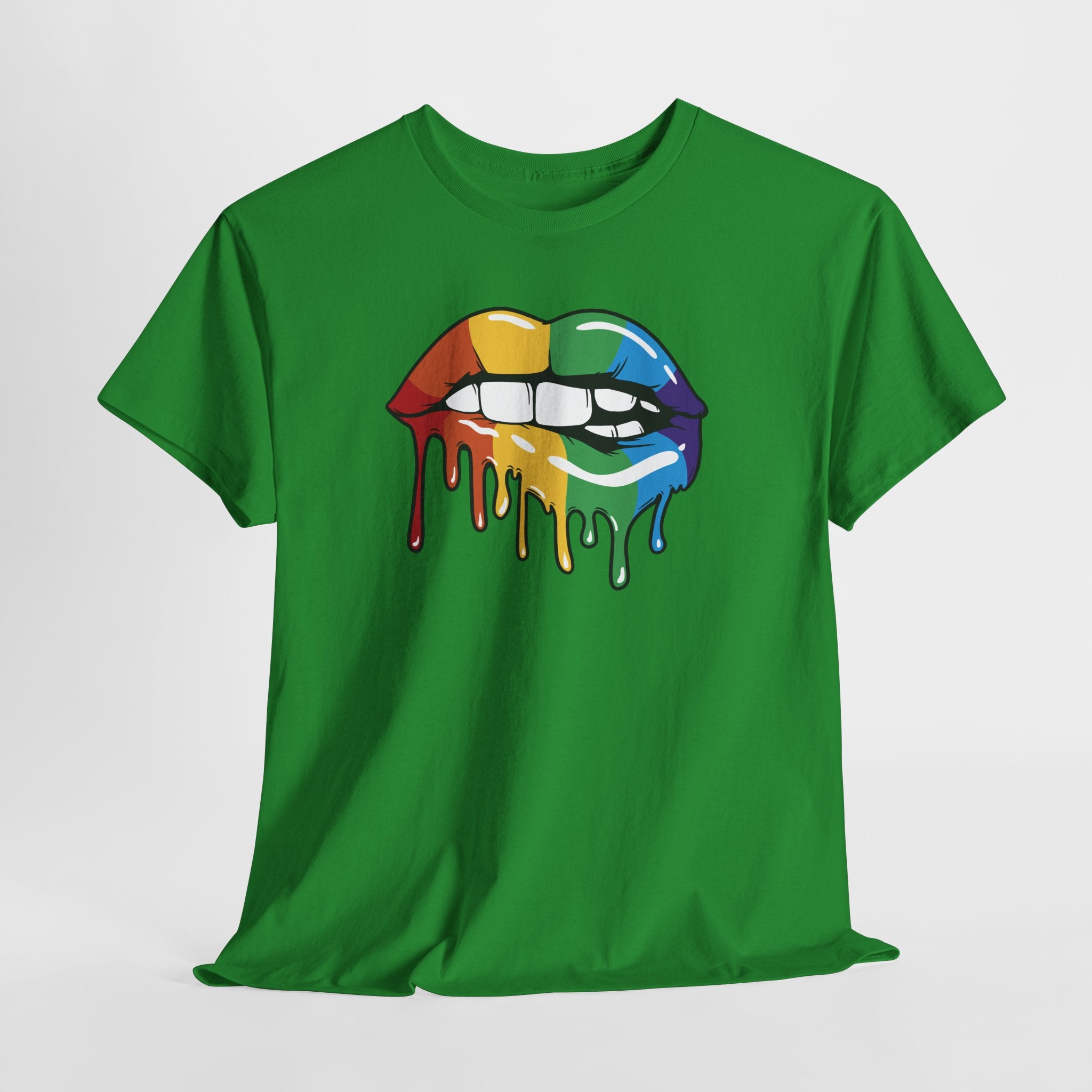Rainbow Lips Shirt – Pride Lippen T-Shirt – LGBTQ+ Regenbogen Design