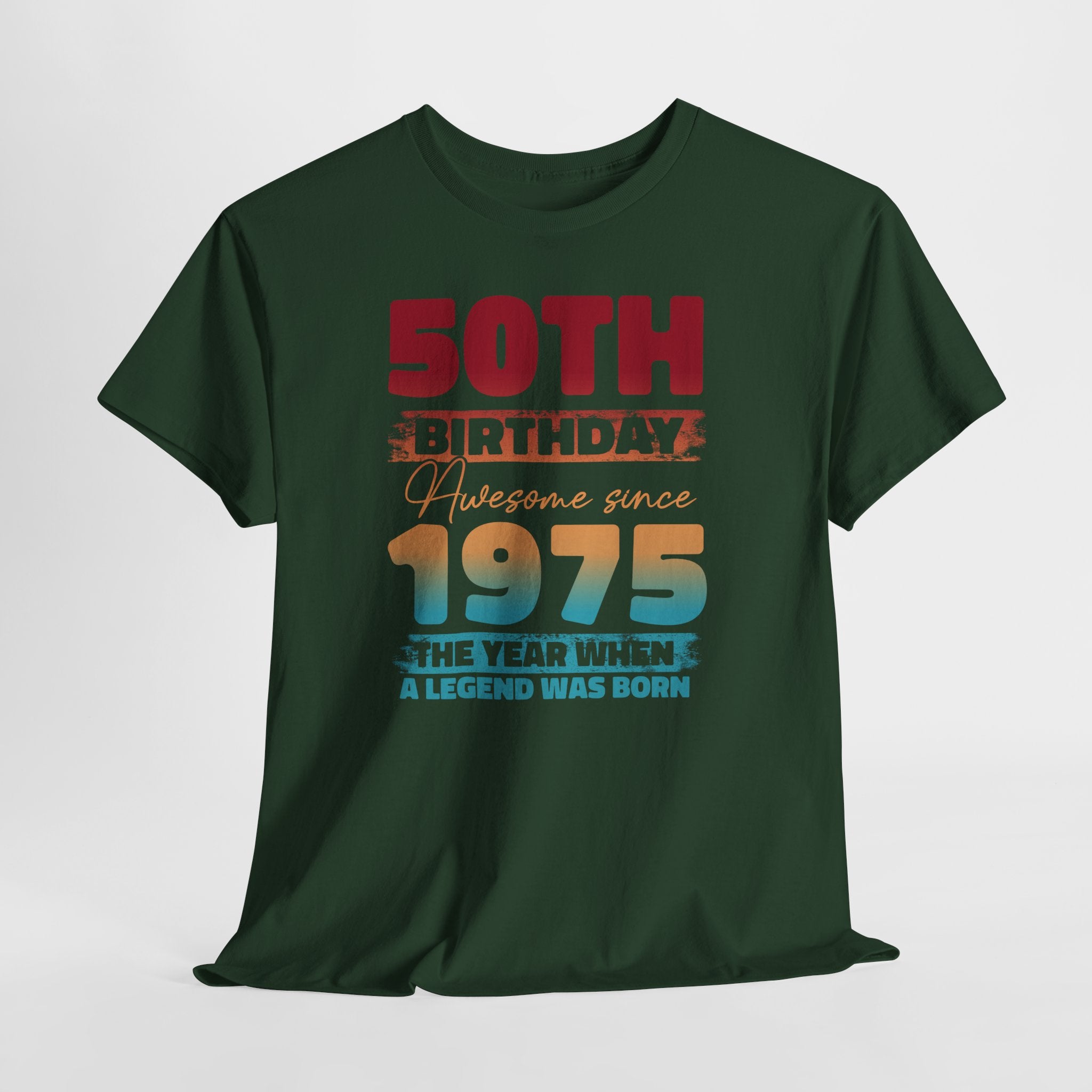 50. Geburtstag Vintage Retro Limited Edition Geboren 1975 Legend Was Born Geschenk T-Shirt