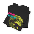 Chill Vibes T-Shirt – Neon Retro Hipster Design im Vintage Style