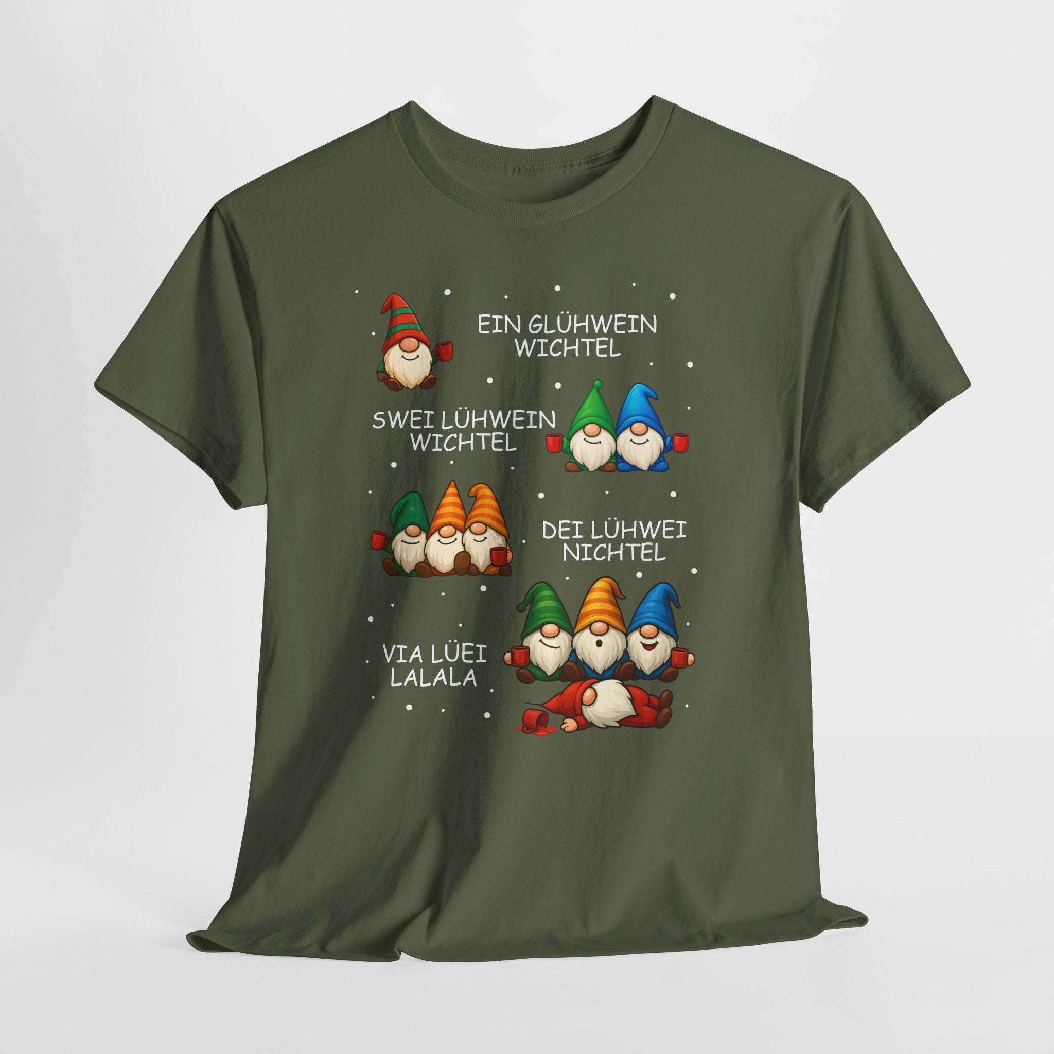 Lustige Glühwein Wichtel – Betrunkene Weihnachtsgnome Shirt