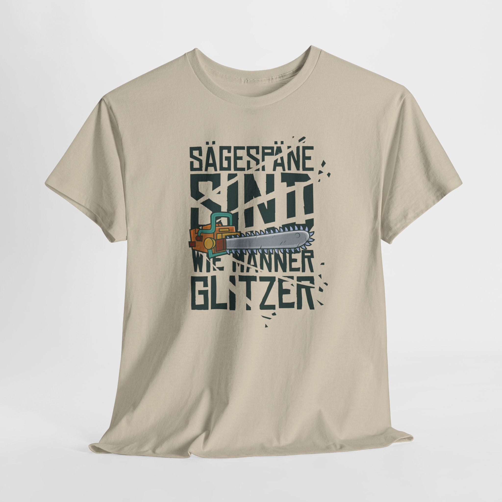 Sägespäne Shirt – Männer Glitzer – Lustiges Handwerker T-Shirt