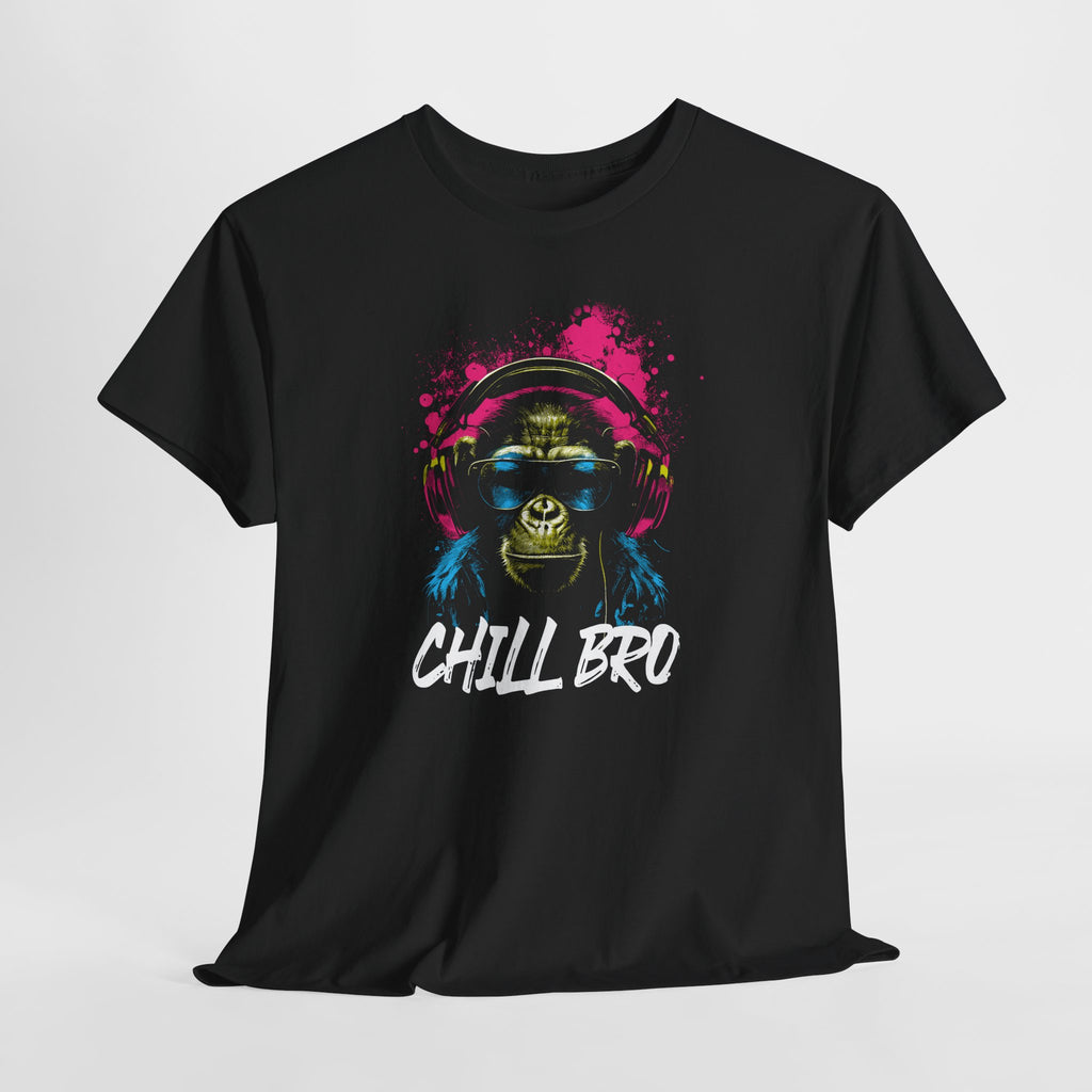 Chill Bro – Neon Affe mit Kopfhörern T-Shirt