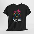 Chill Bro – Neon Affe mit Kopfhörern T-Shirt
