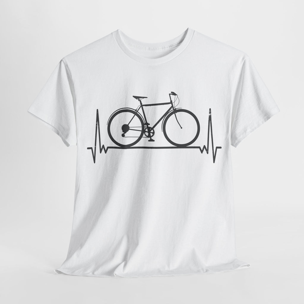 Fahrrad EKG Herzschlag Radfahrer aus Leidenschaft T-Shirt