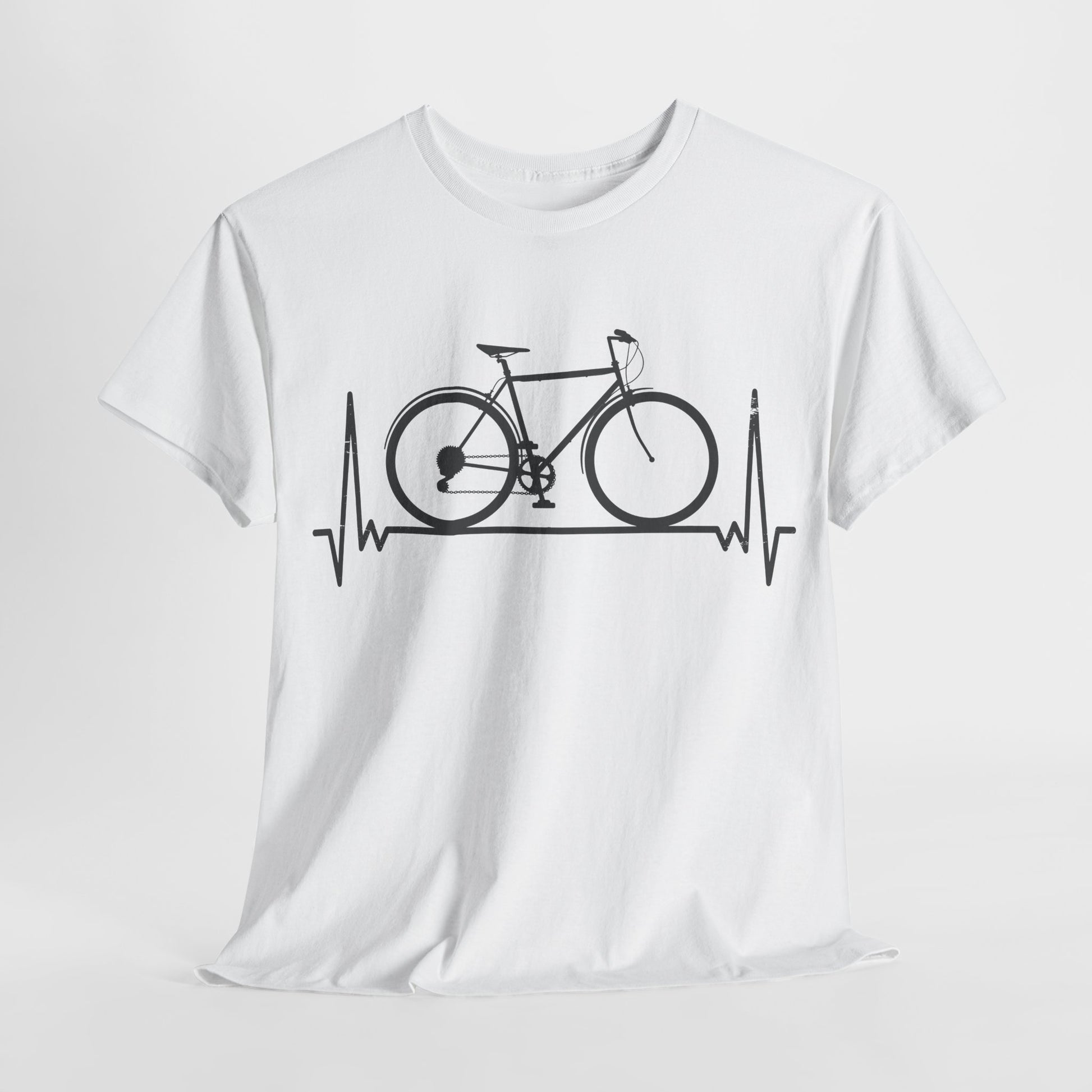 Fahrrad EKG Herzschlag Radfahrer aus Leidenschaft T-Shirt