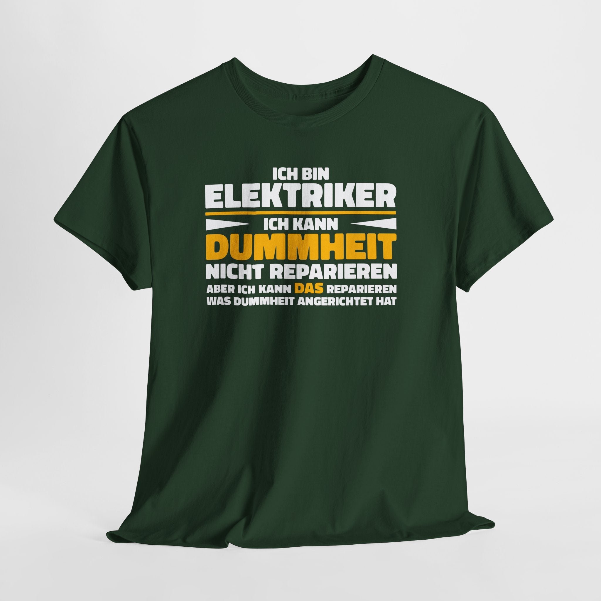 Bin Elektriker kann Dummheit nicht reparieren Lustiges T-Shirt - Witziges Geschenk für Elektriker - Unisex T-Shirt