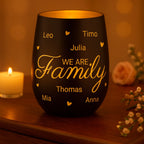 Windlicht we are family