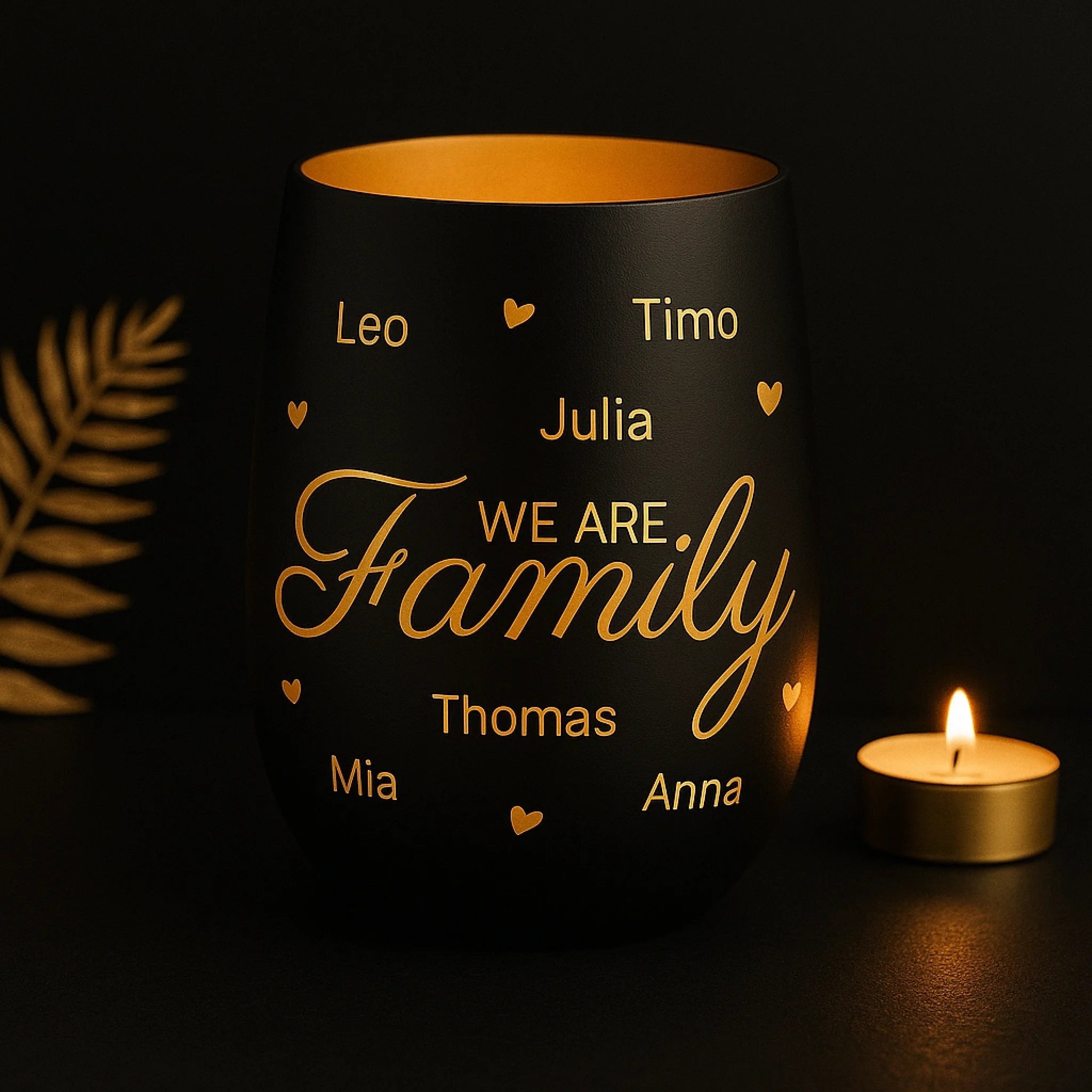 Windlicht we are family4