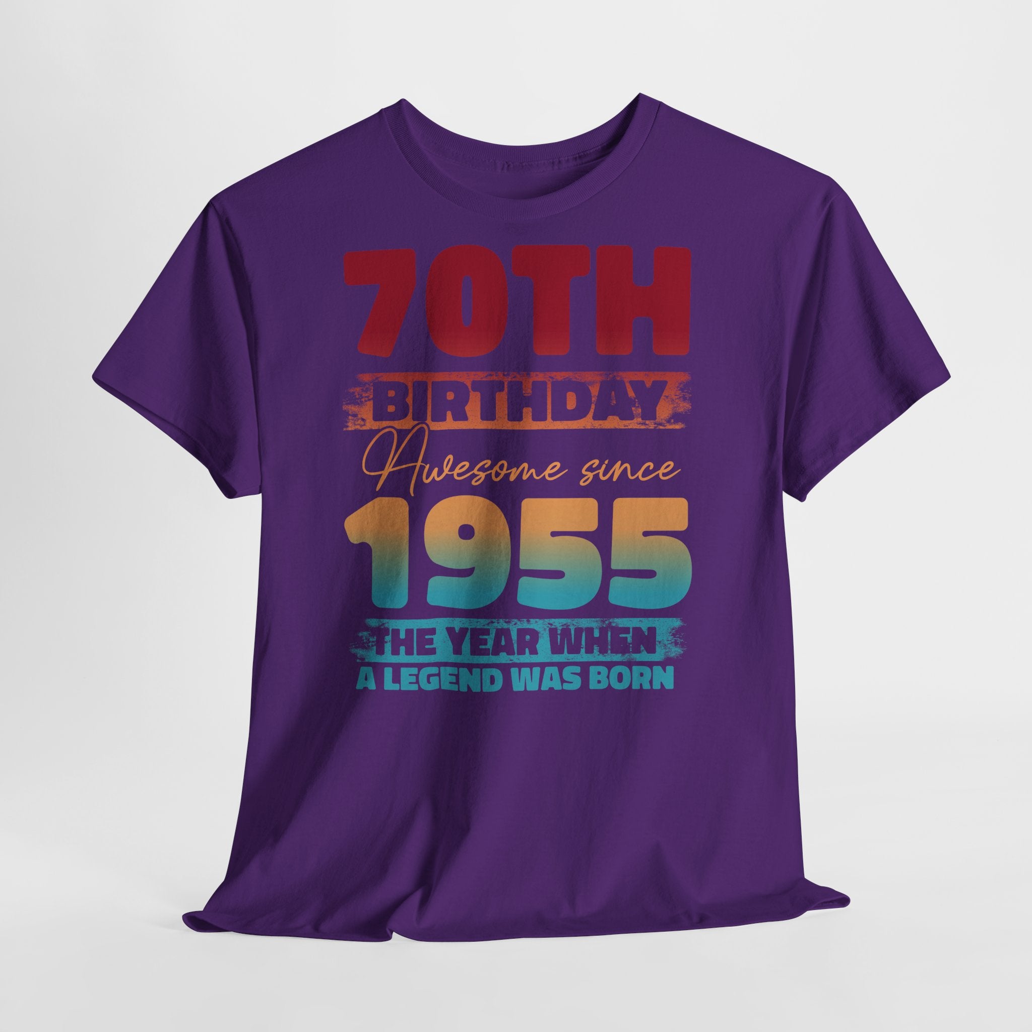 70. Geburtstag Vintage Retro Limited Edition Geboren 1955 Legend Was Born Geschenk T-Shirt