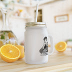 Alter Katastrophe - Trinkglas aus satiniertem Glas frosted look