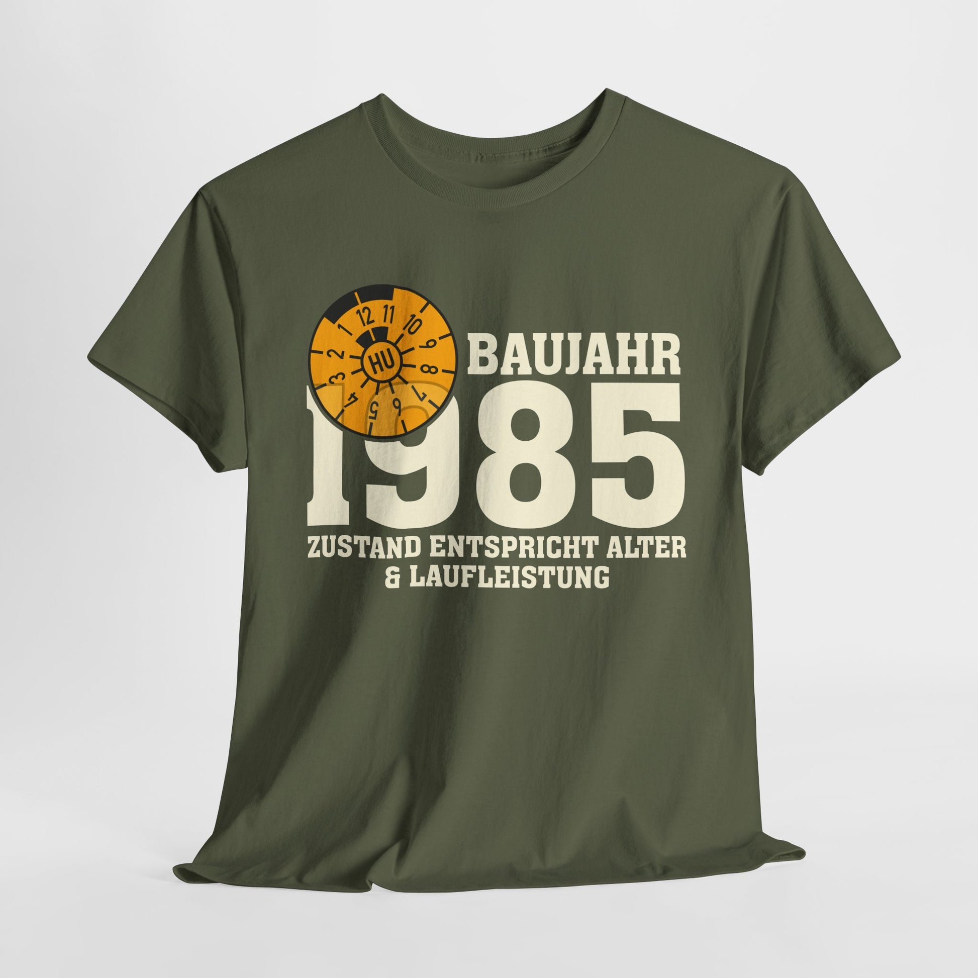 40. Geburtstag TÜV Plakette Baujahr 1985 Zustand entspricht Alter und Laufleistung Lustiges Geschenk T-Shirt
