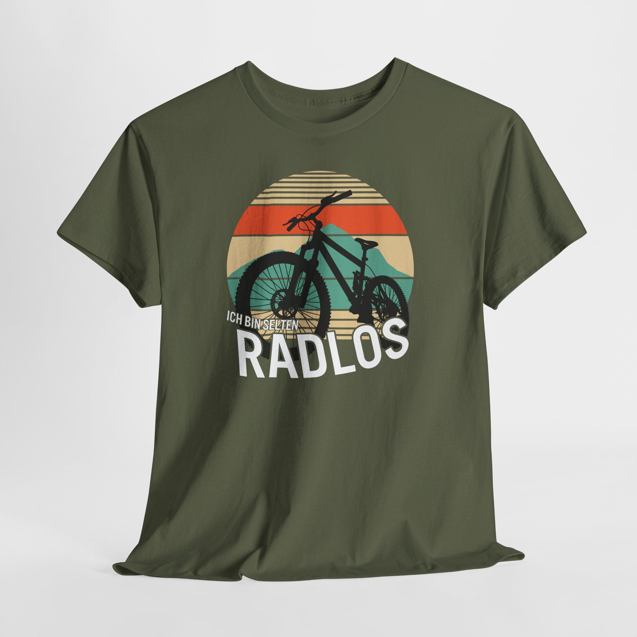 Ich bin selten radlos – Mountainbike Retro T-Shirt für Biker